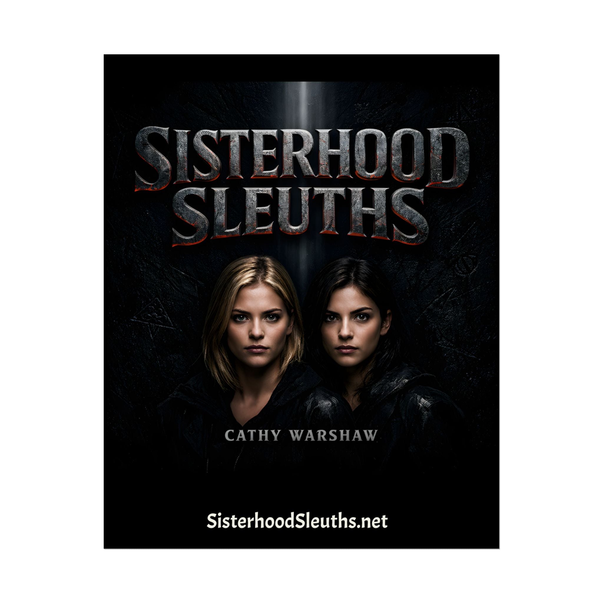 "Sisterhood Sleuths" Action Adventure Book Poster