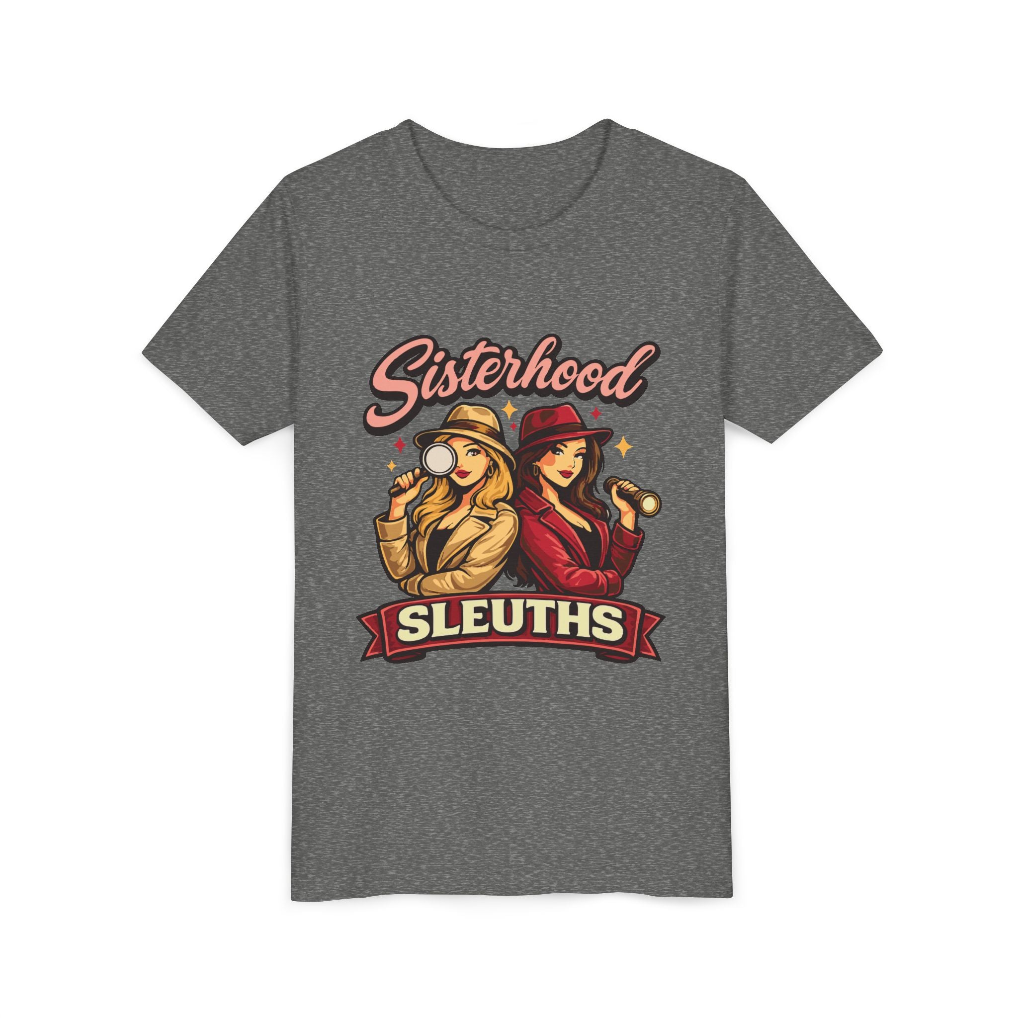 Sisterhood Sleuths Youth Tee – Detective Girls Mystery Shirt