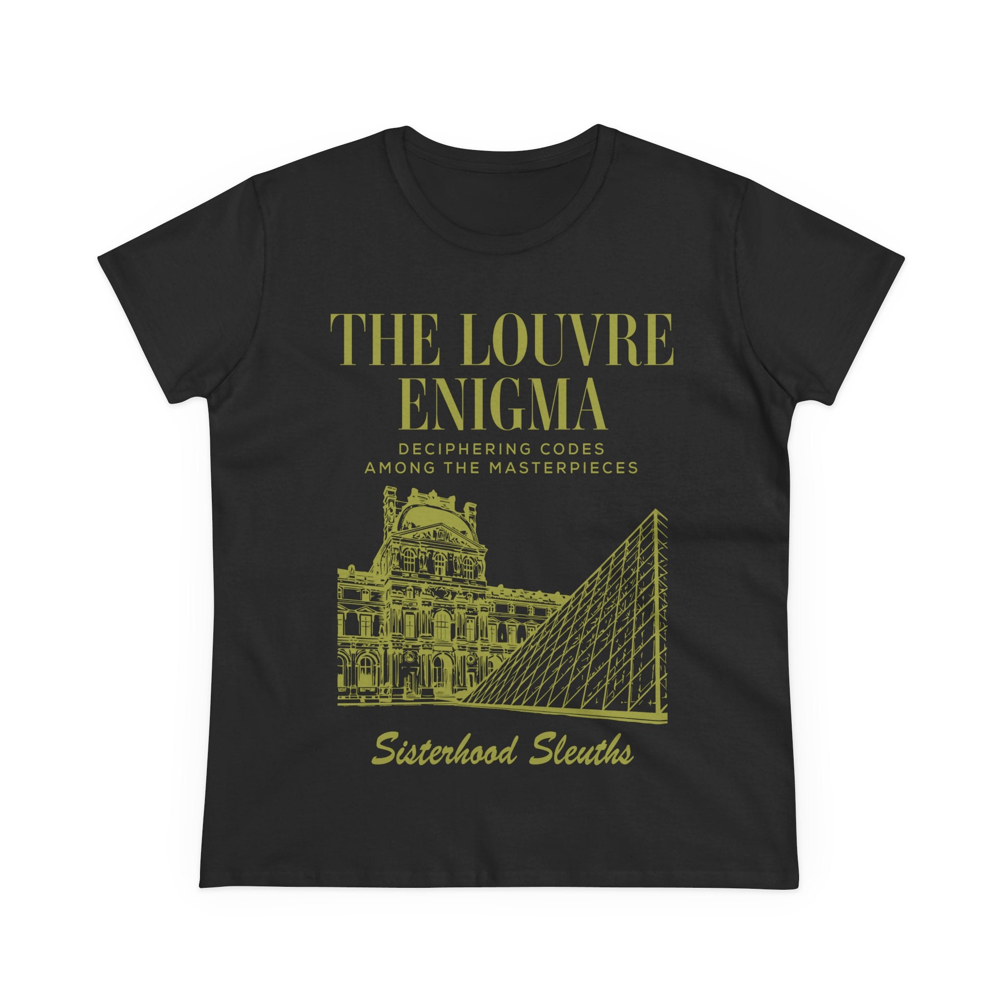 The Louvre Enigma Graphic Tee — Sisterhood Sleuths Museum Puzzle T‑Shirt