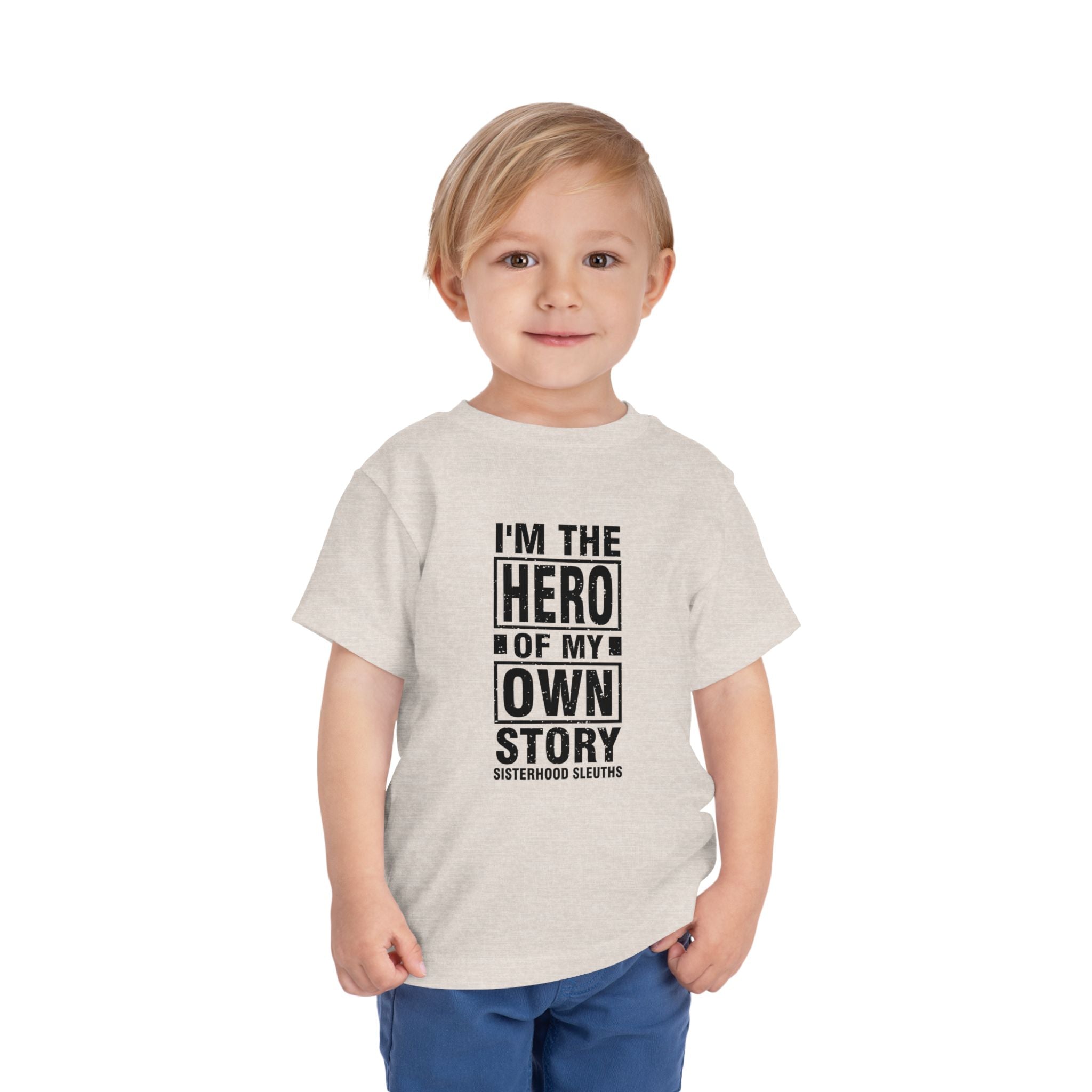 Toddler Tee — "I'm the Hero of My Own Story" Graphic Shirt