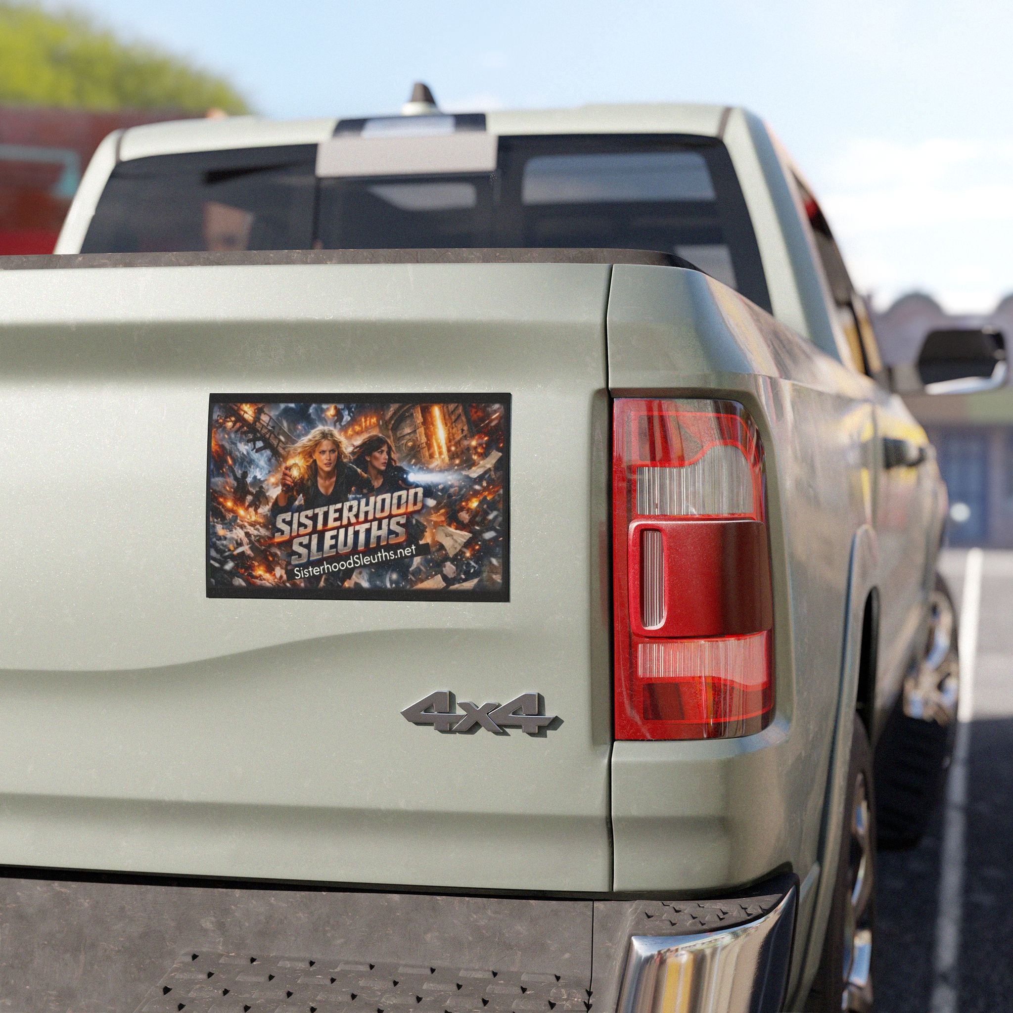 Sisterhood Sleuths Car Magnet — Mystery Book Fan Magnetic Decal