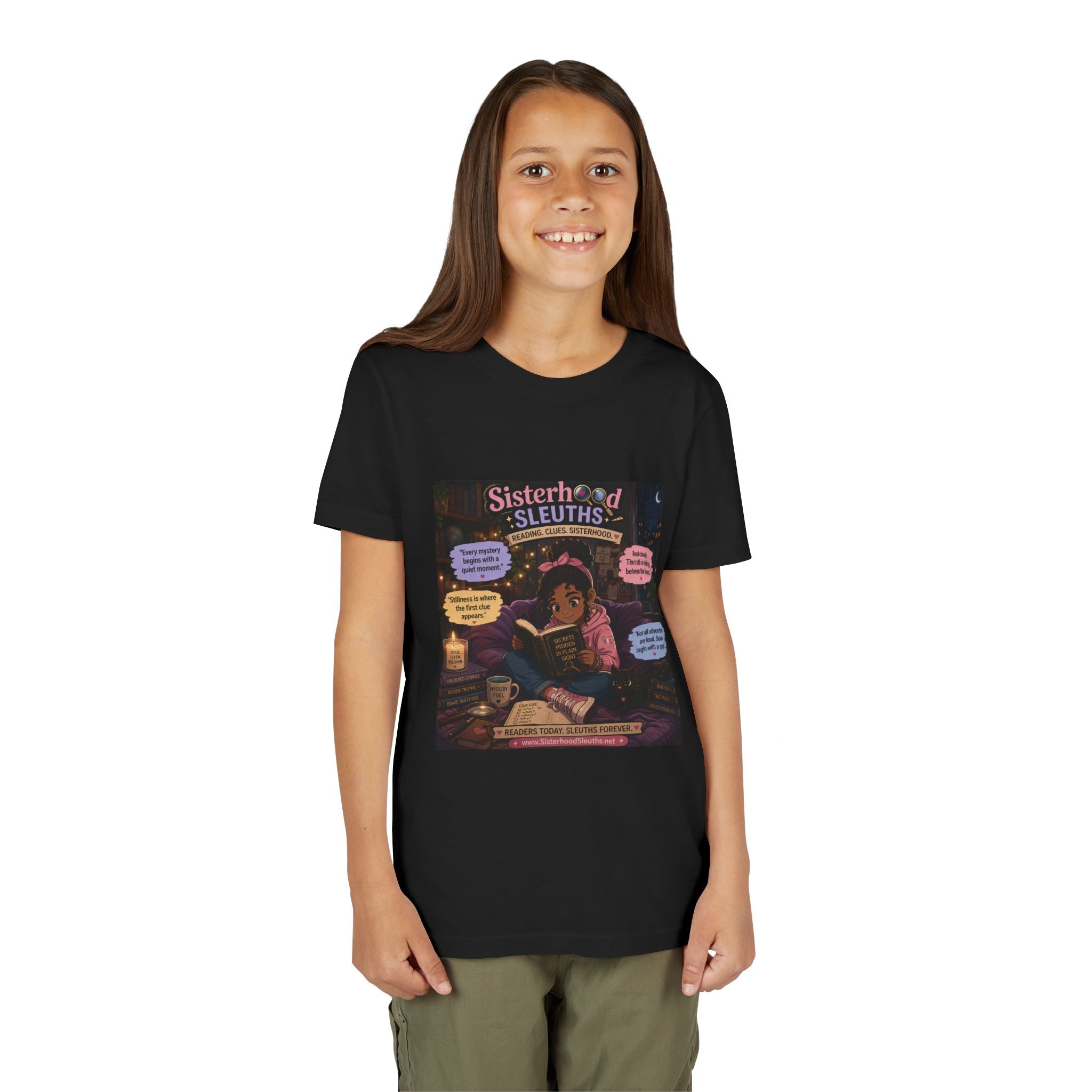 Youth Tee — "Sisterhood of Sleuths" Mystery Book Club