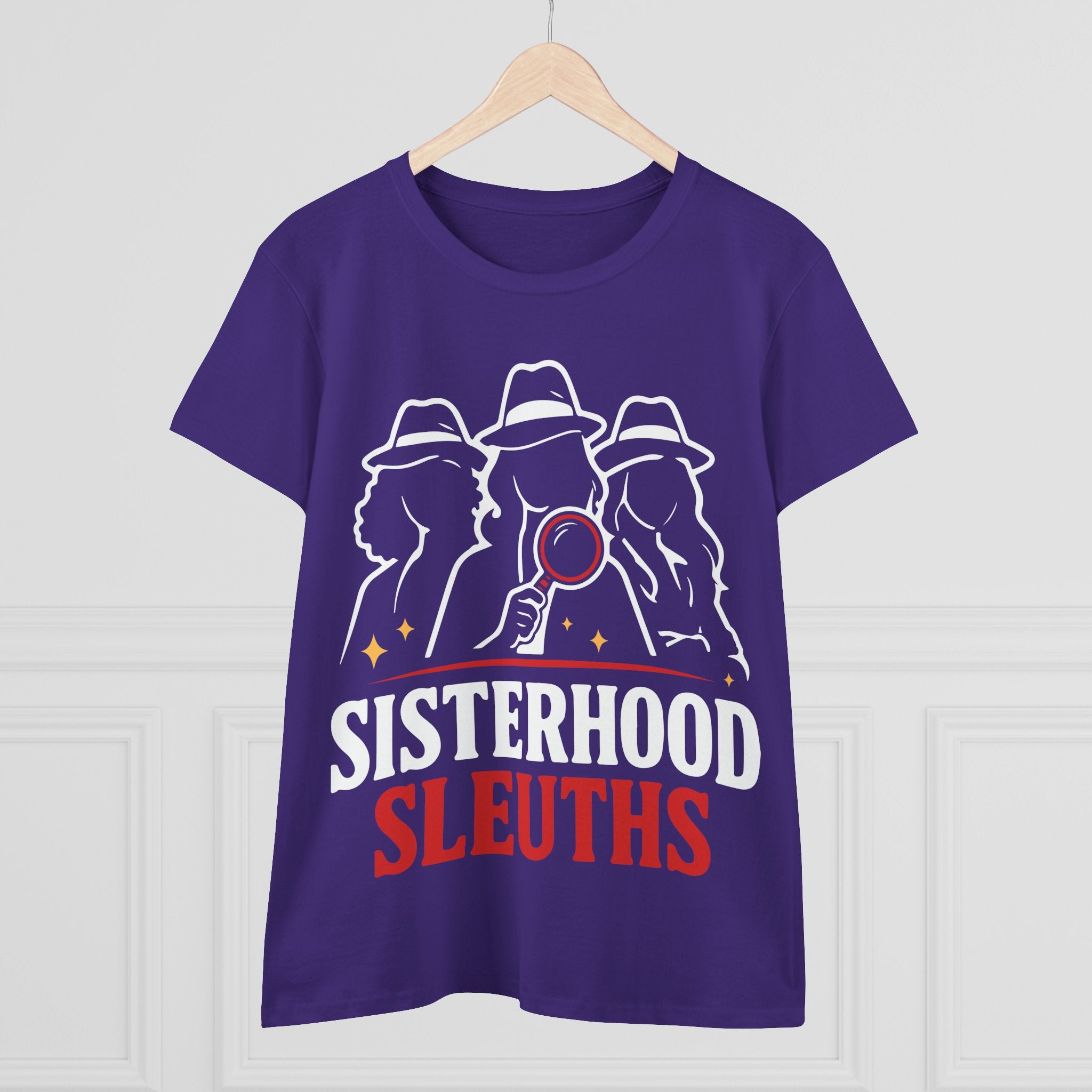 Sisterhood Sleuths Women's Tee - Detective Squad Graphic T-Shirt