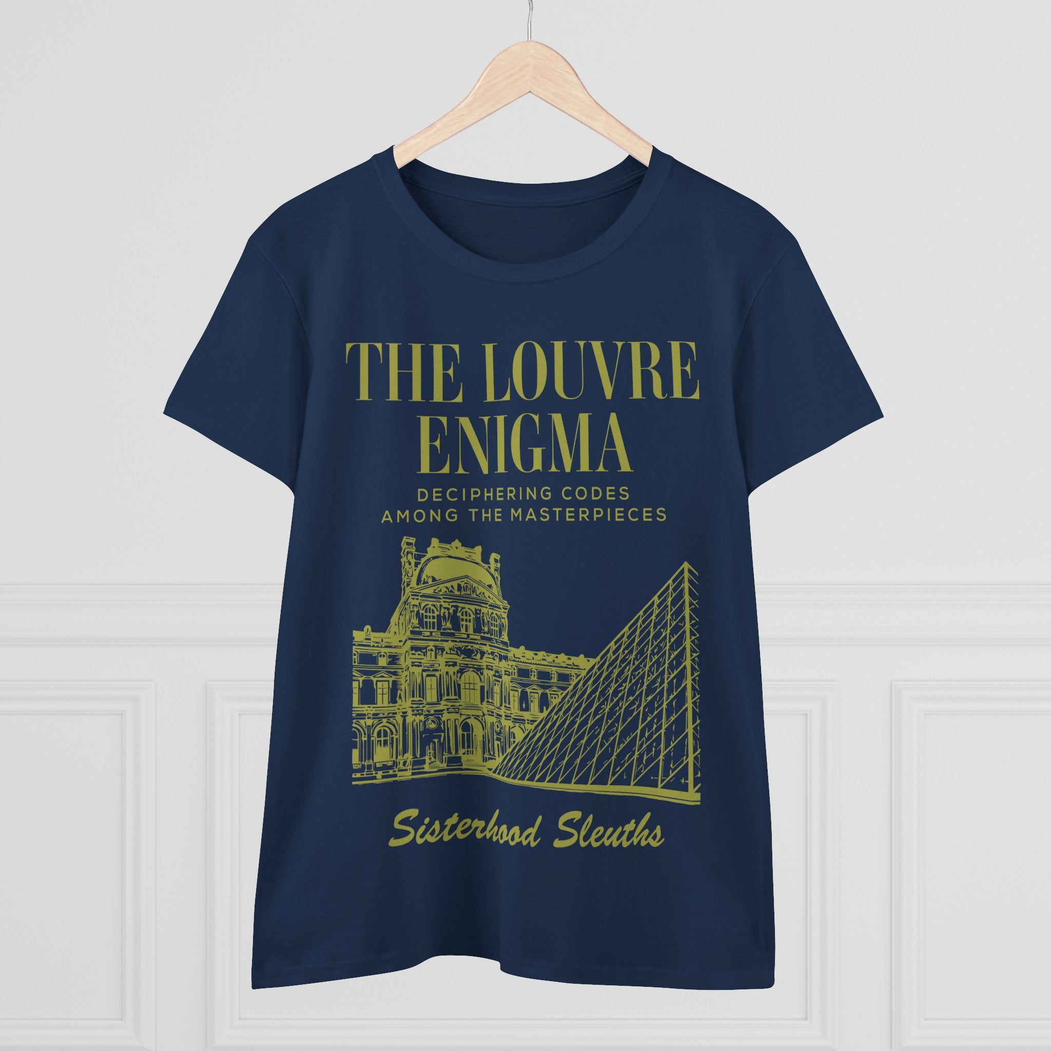 The Louvre Enigma Graphic Tee — Sisterhood Sleuths Museum Puzzle T‑Shirt