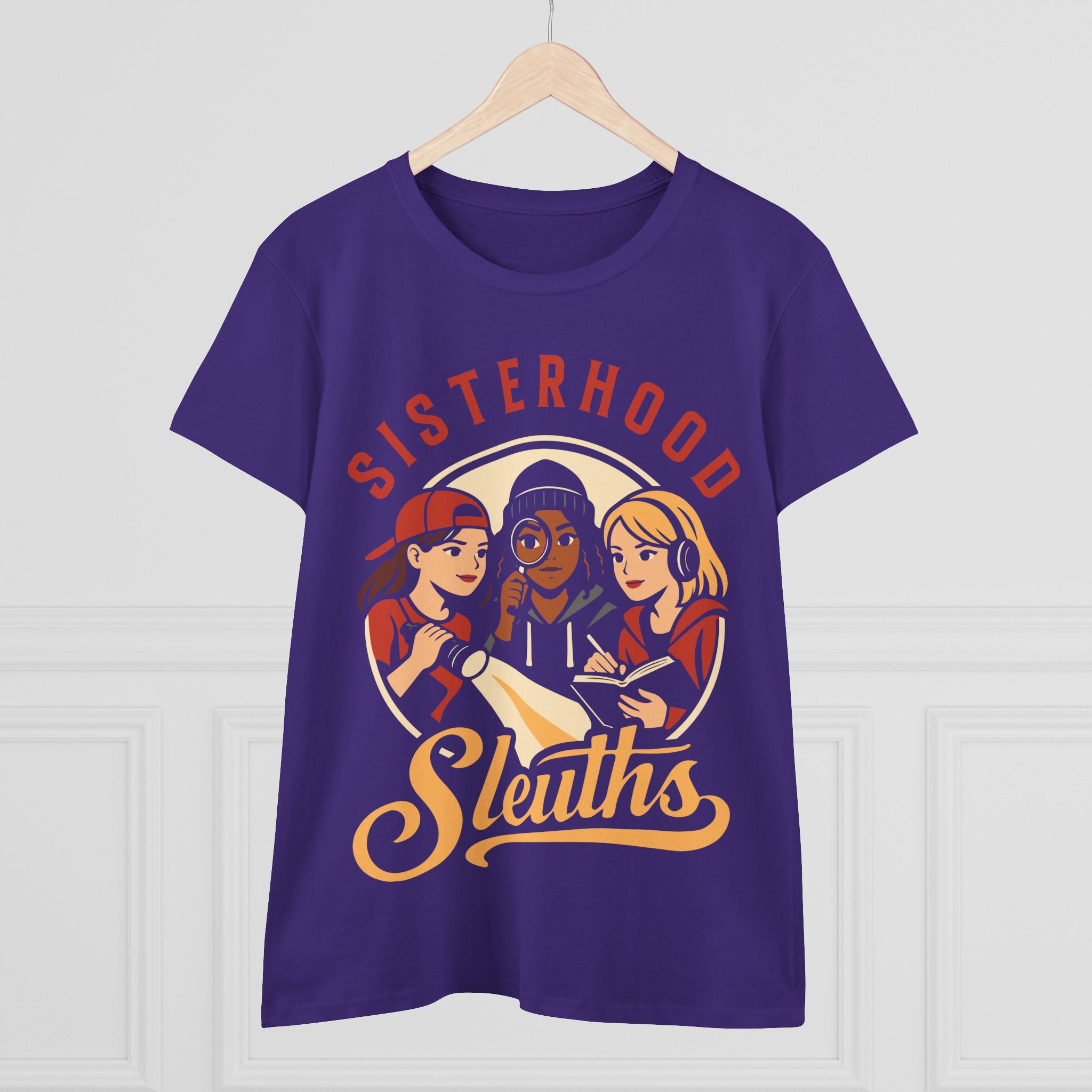 Sisterhood Sleuths Women's Tee — Mystery Book Club Graphic Shirt