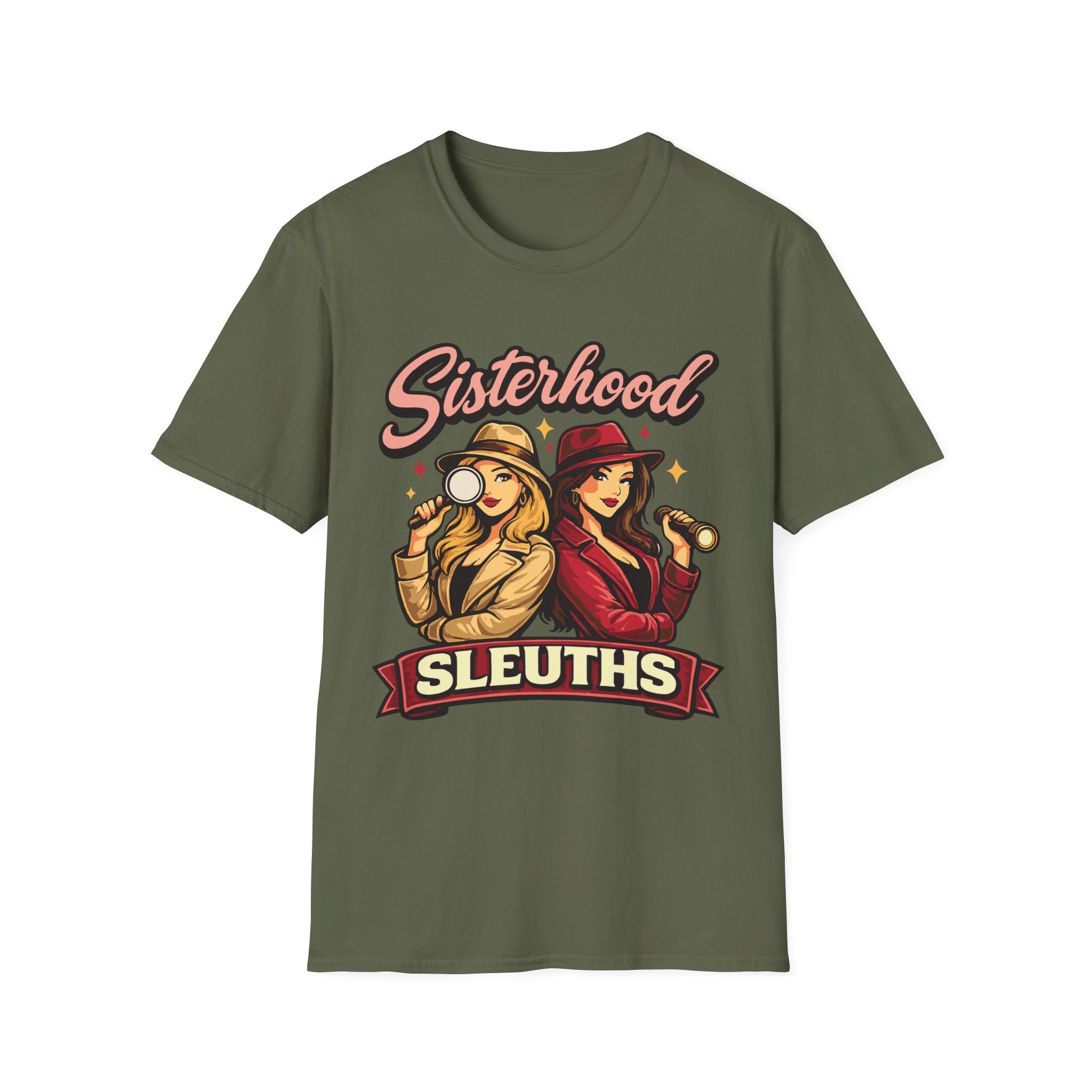 Sisterhood Sleuths T-Shirt — Detective Sisters Graphic Tee