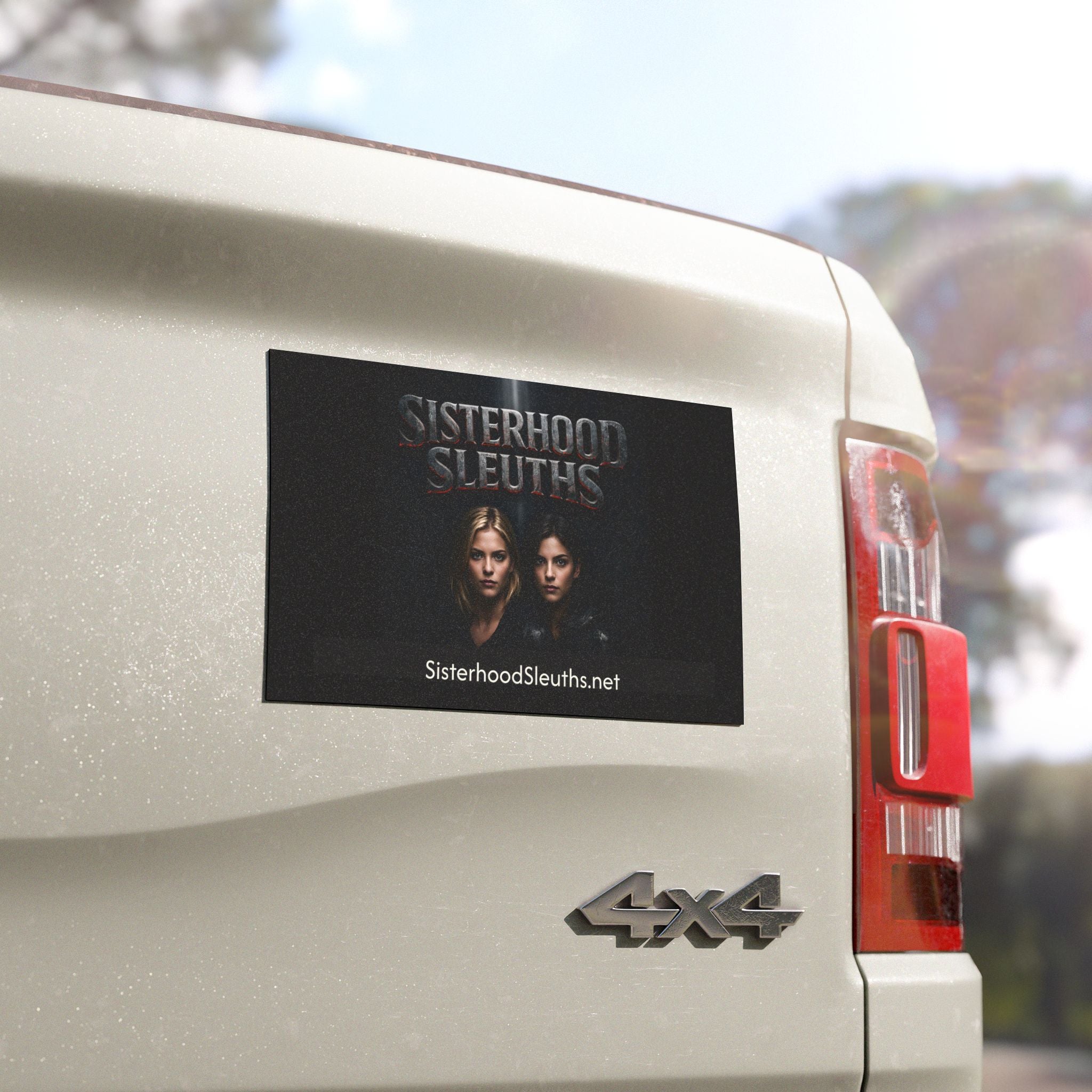 Sisterhood Sleuths Car Magnet — Mystery Book Fan Magnetic Decal