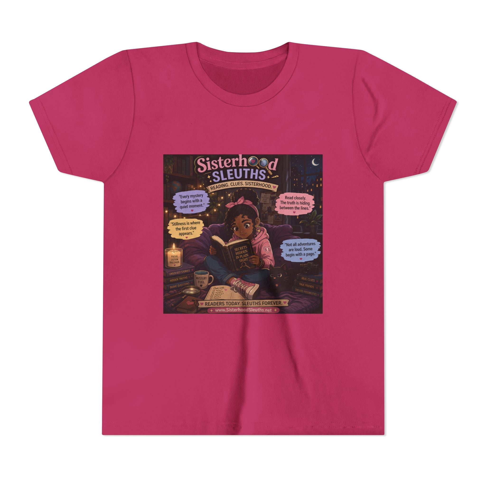 Youth Tee — "Sisterhood of Sleuths" Mystery Book Club