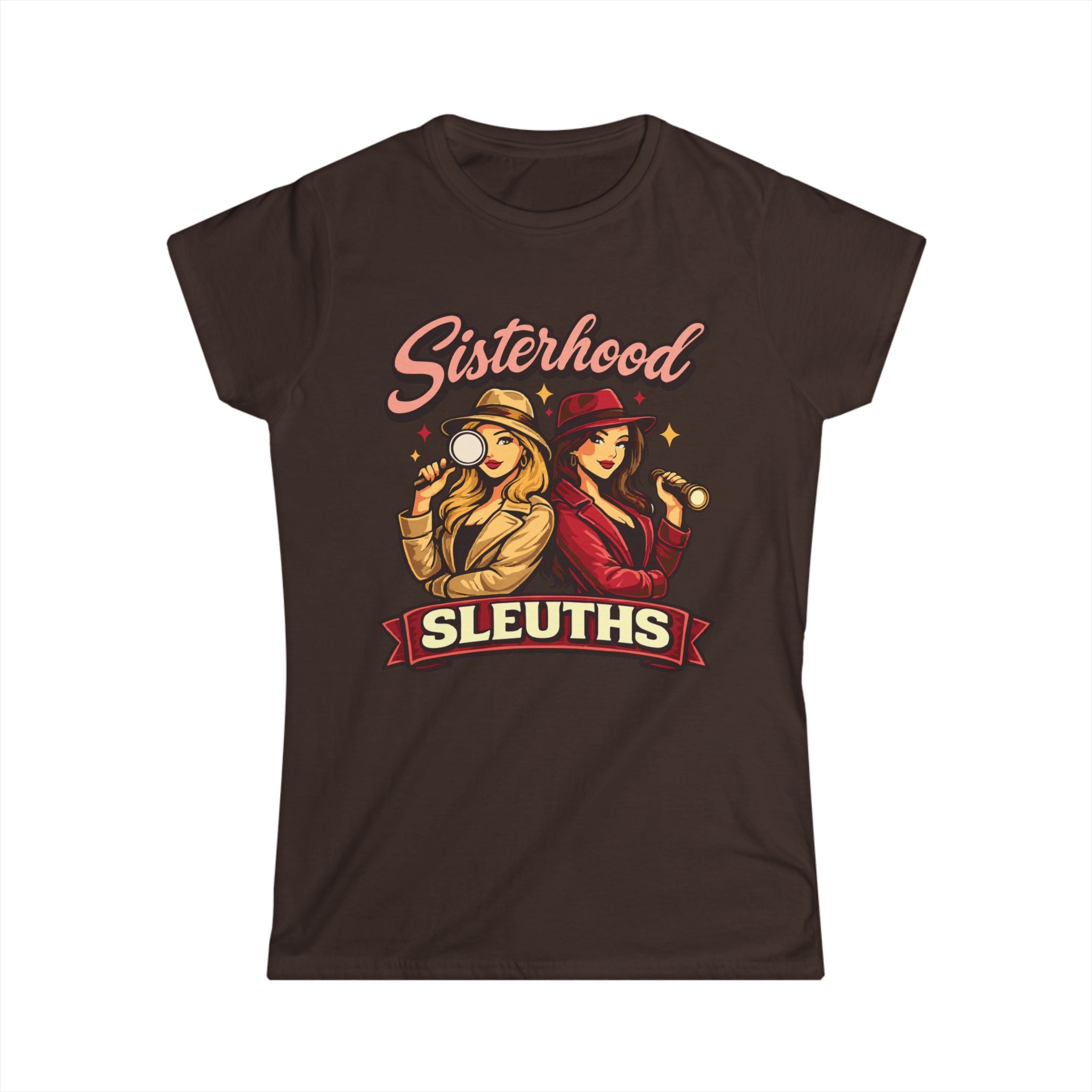 Sisterhood Sleuths Tee — Women’s Mystery Detective Graphic Shirt