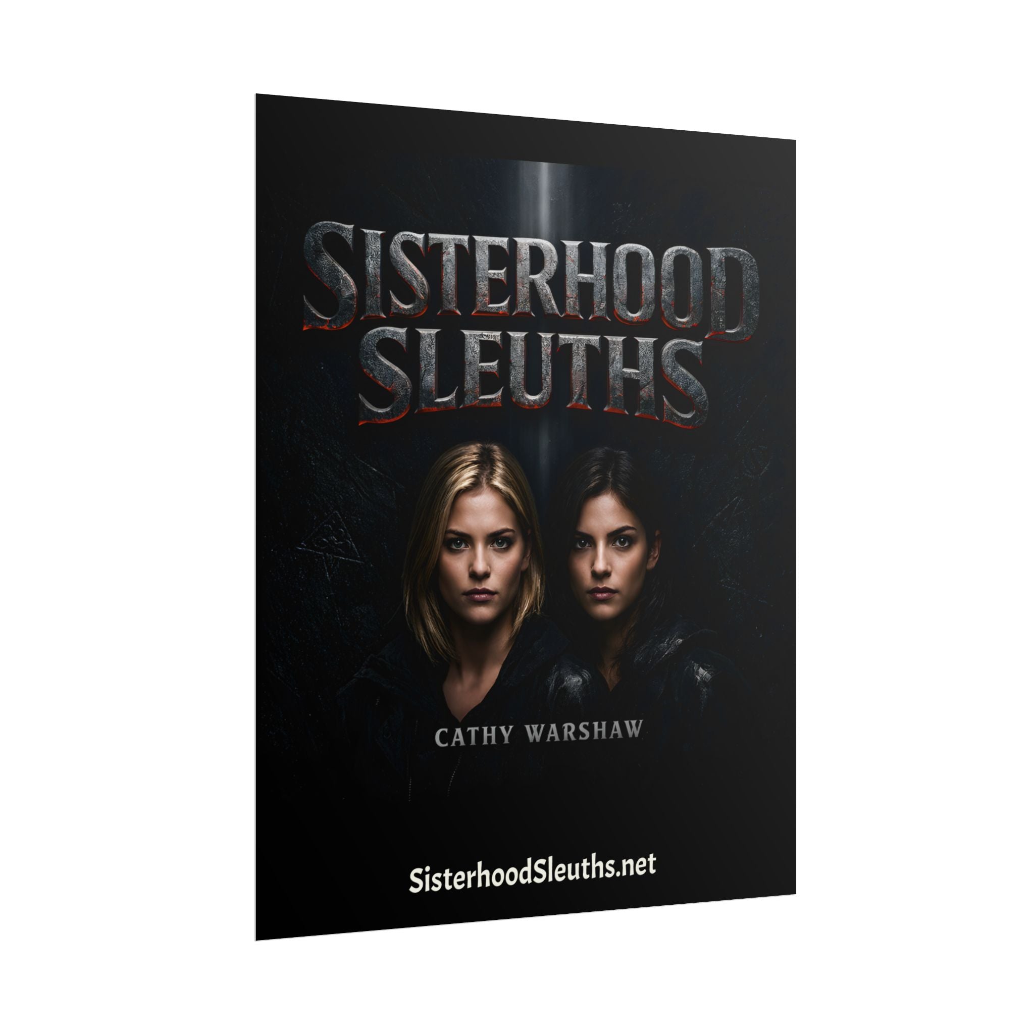 "Sisterhood Sleuths" Action Adventure Book Poster