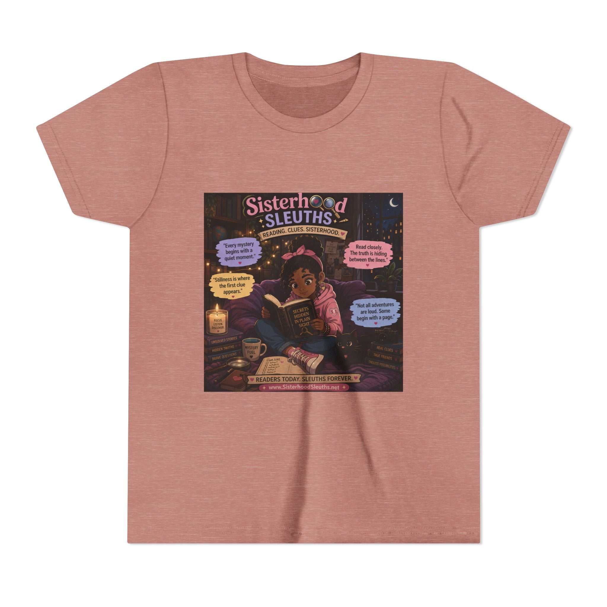Youth Tee — "Sisterhood of Sleuths" Mystery Book Club