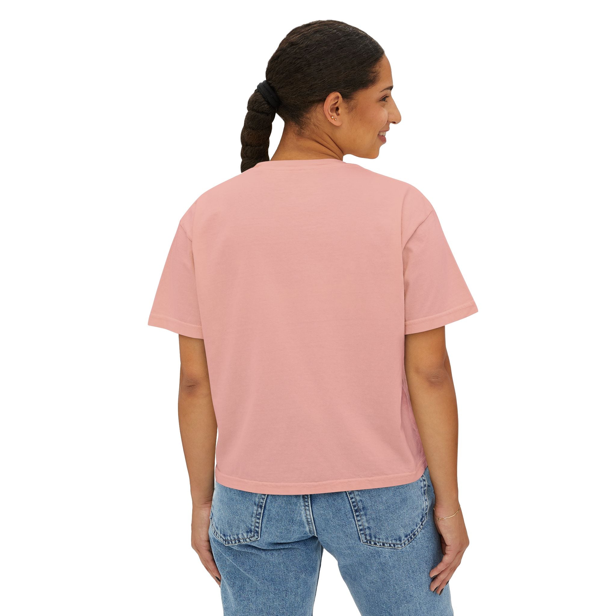 Friendship & Bravery Boxy Tee — "Friendship, Love & Bravery Can Change the World"