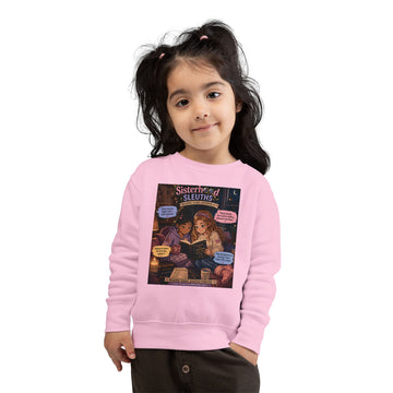 Toddler Sweatshirt — 'Sisterhood of Sleuths' Cozy Mystery Crewneck for Kids