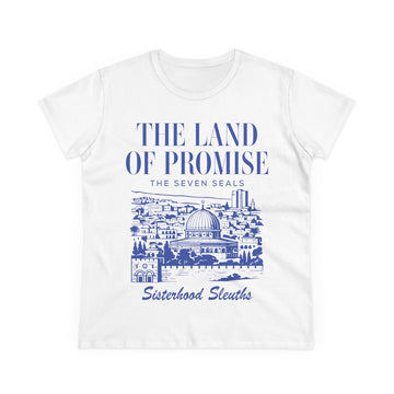 The Land of Promise Tee — "The Seven Seals" Sisterhood Sleuths Graphic Shirt