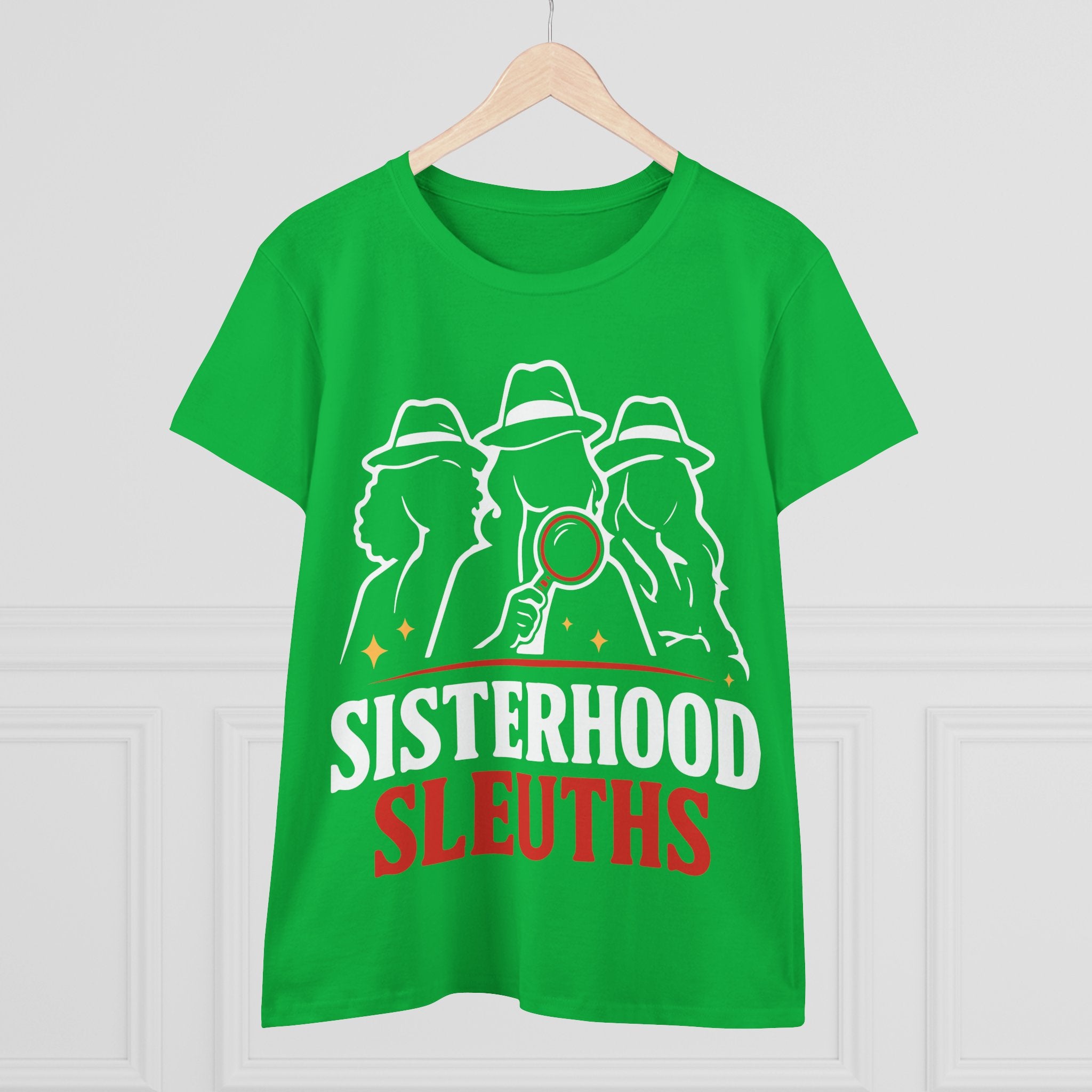Sisterhood Sleuths Women's Tee - Detective Squad Graphic T-Shirt