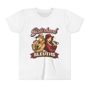Sisterhood Sleuths Youth Tee – Detective Girls Mystery Shirt
