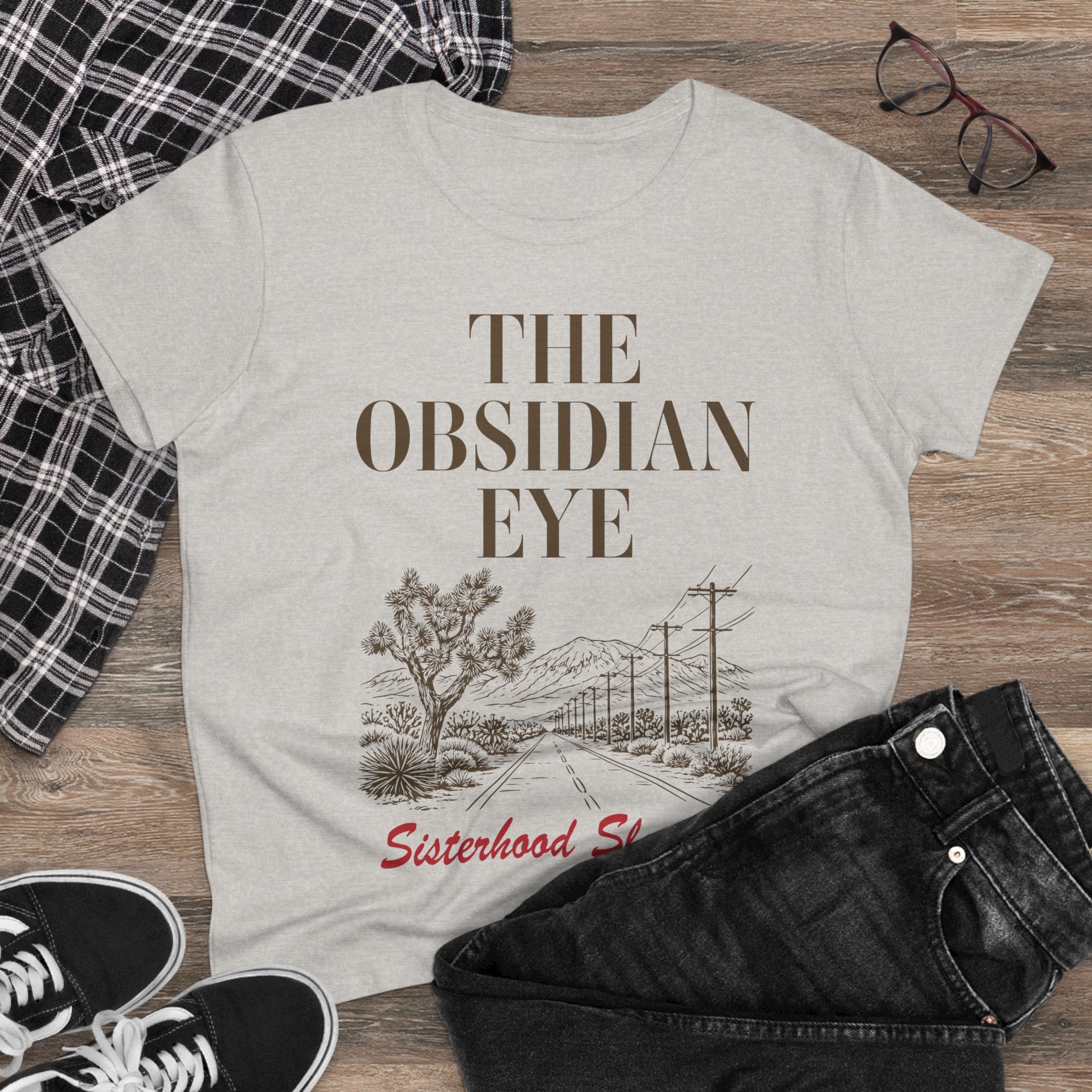 The Obsidian Eye Tee — Sisterhood Sleuths Vintage Desert Mystery T-Shirt