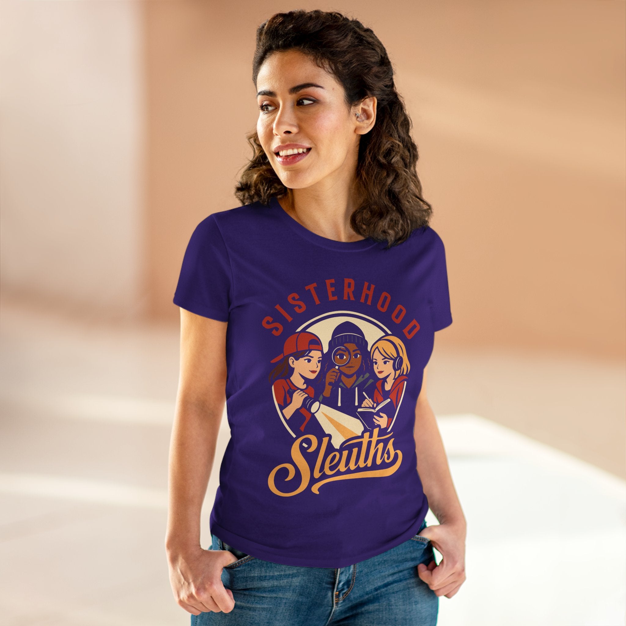 Sisterhood Sleuths Women's Tee — Mystery Book Club Graphic Shirt