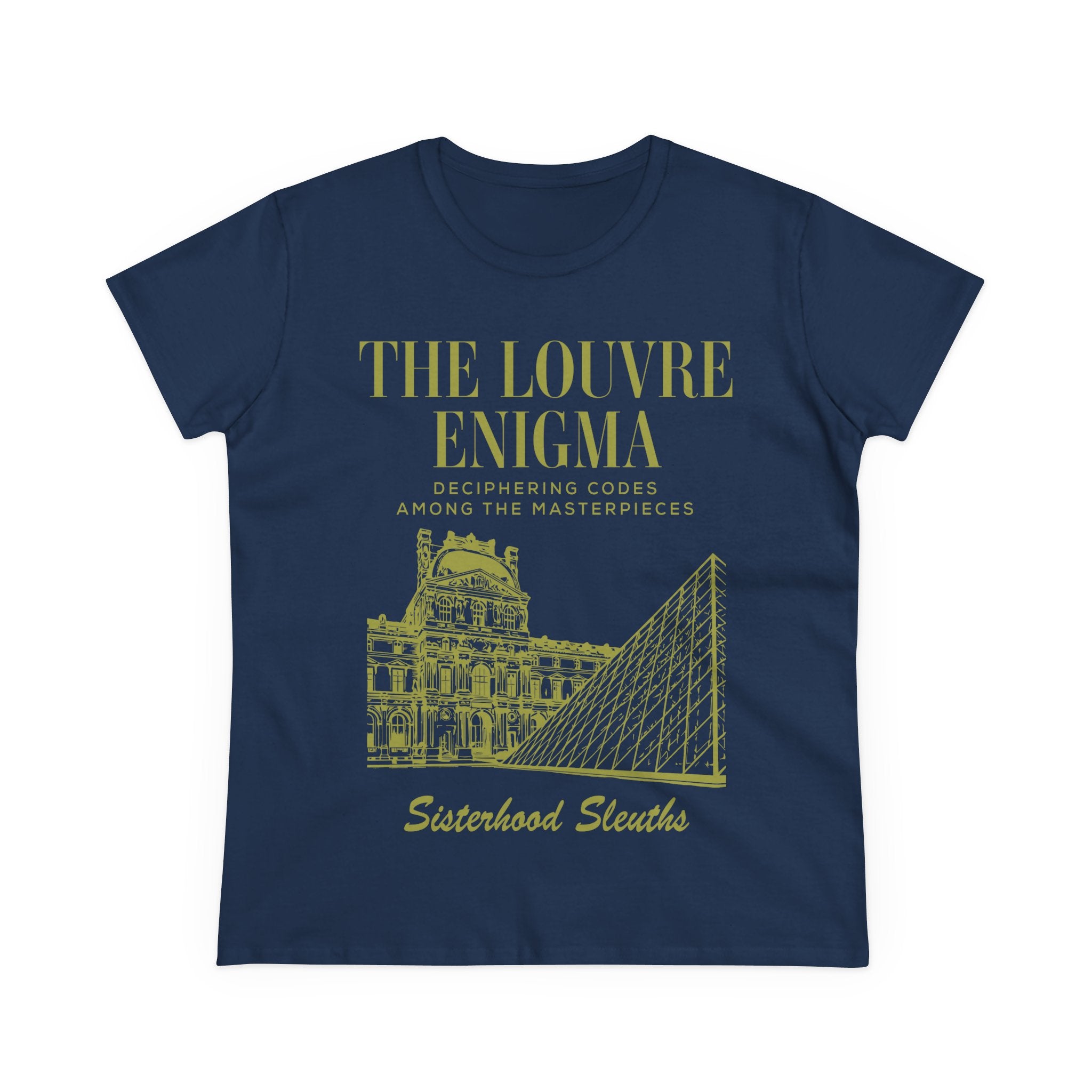 The Louvre Enigma Graphic Tee — Sisterhood Sleuths Museum Puzzle T‑Shirt