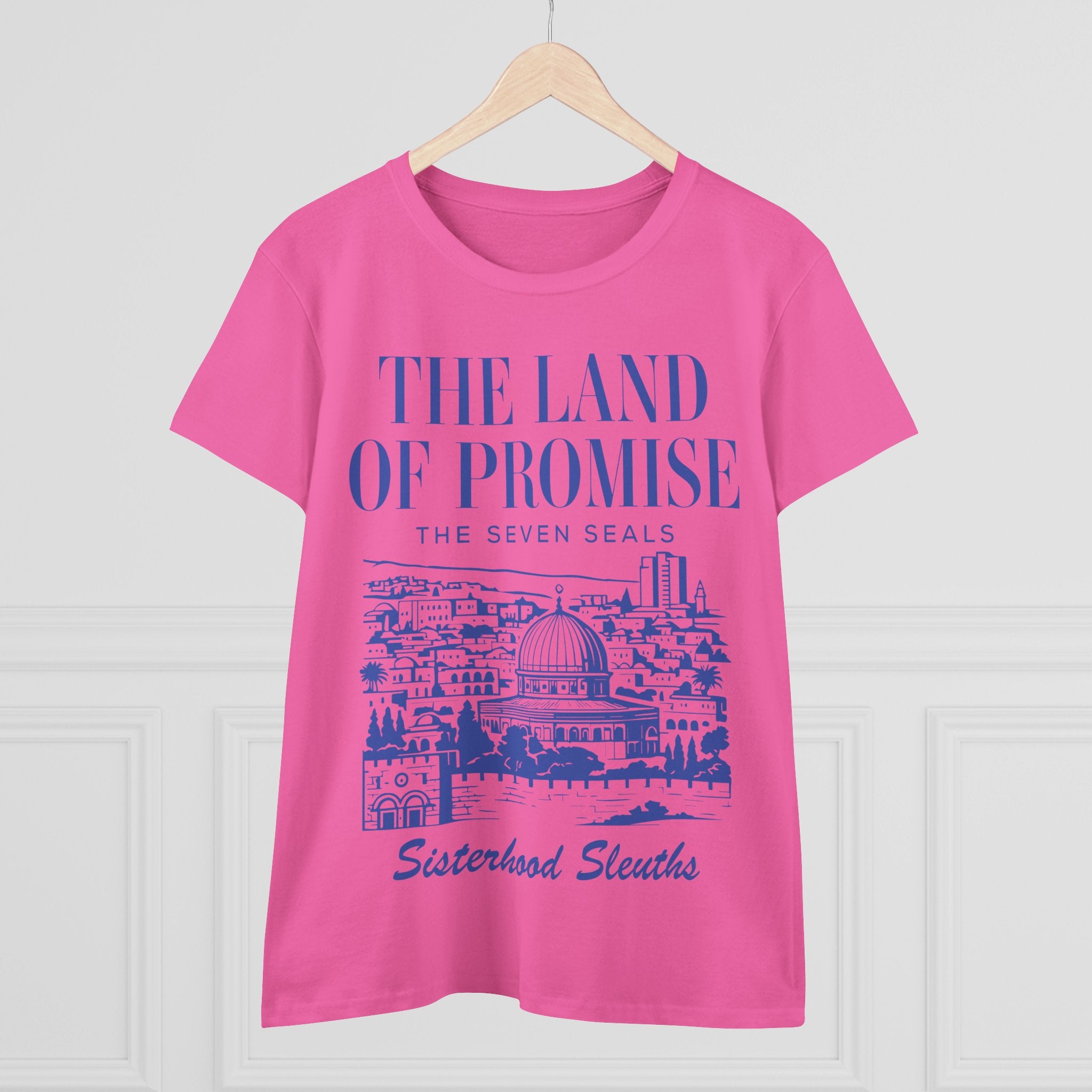 The Land of Promise Tee — "The Seven Seals" Sisterhood Sleuths Graphic Shirt