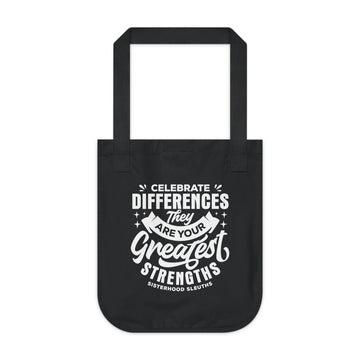 Celebrate Differences Tote Bag, Eco-Friendly Canvas Bag