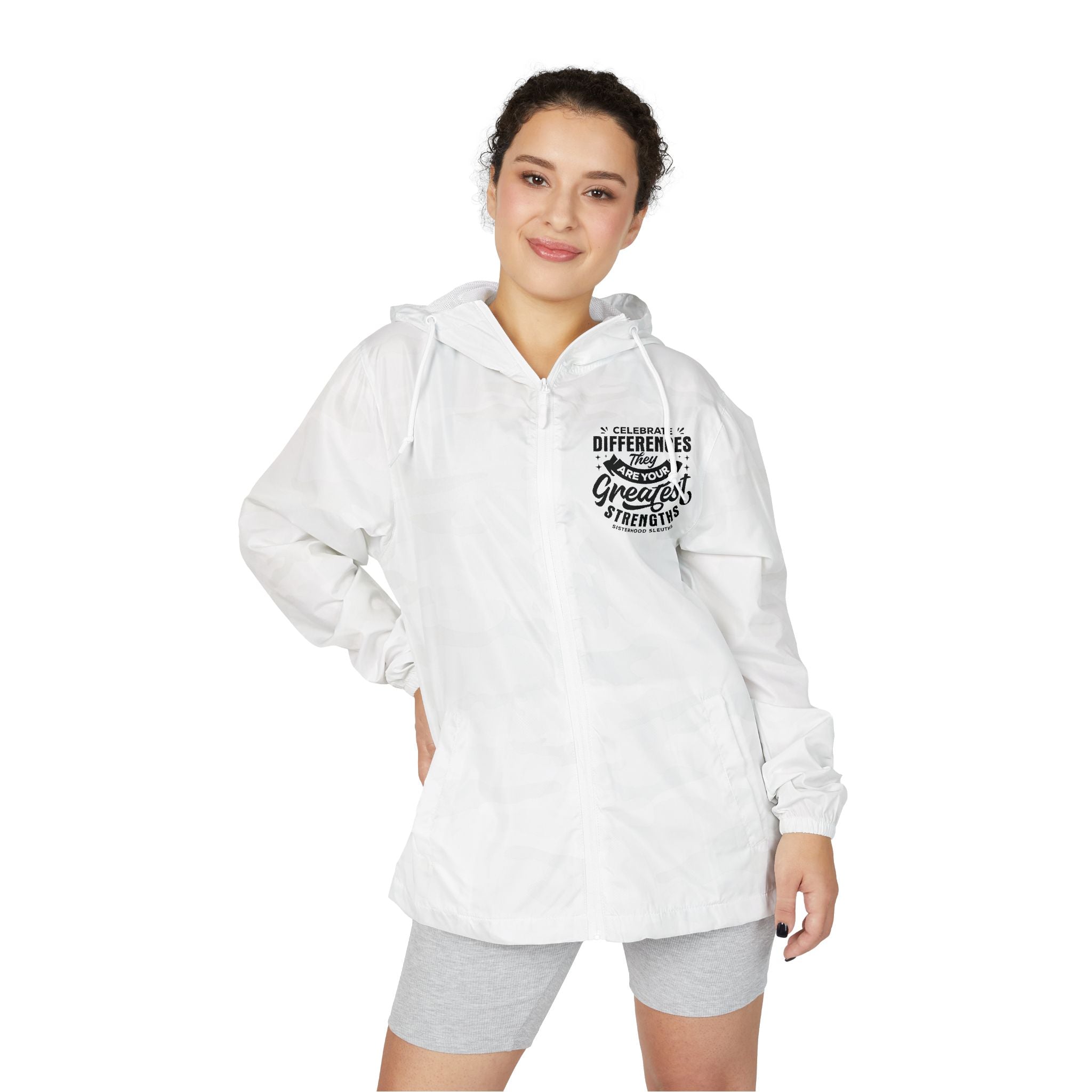 Unisex Windbreaker Jacket — 'Support Your Local' Vintage Surf Crest Hooded Windbreaker