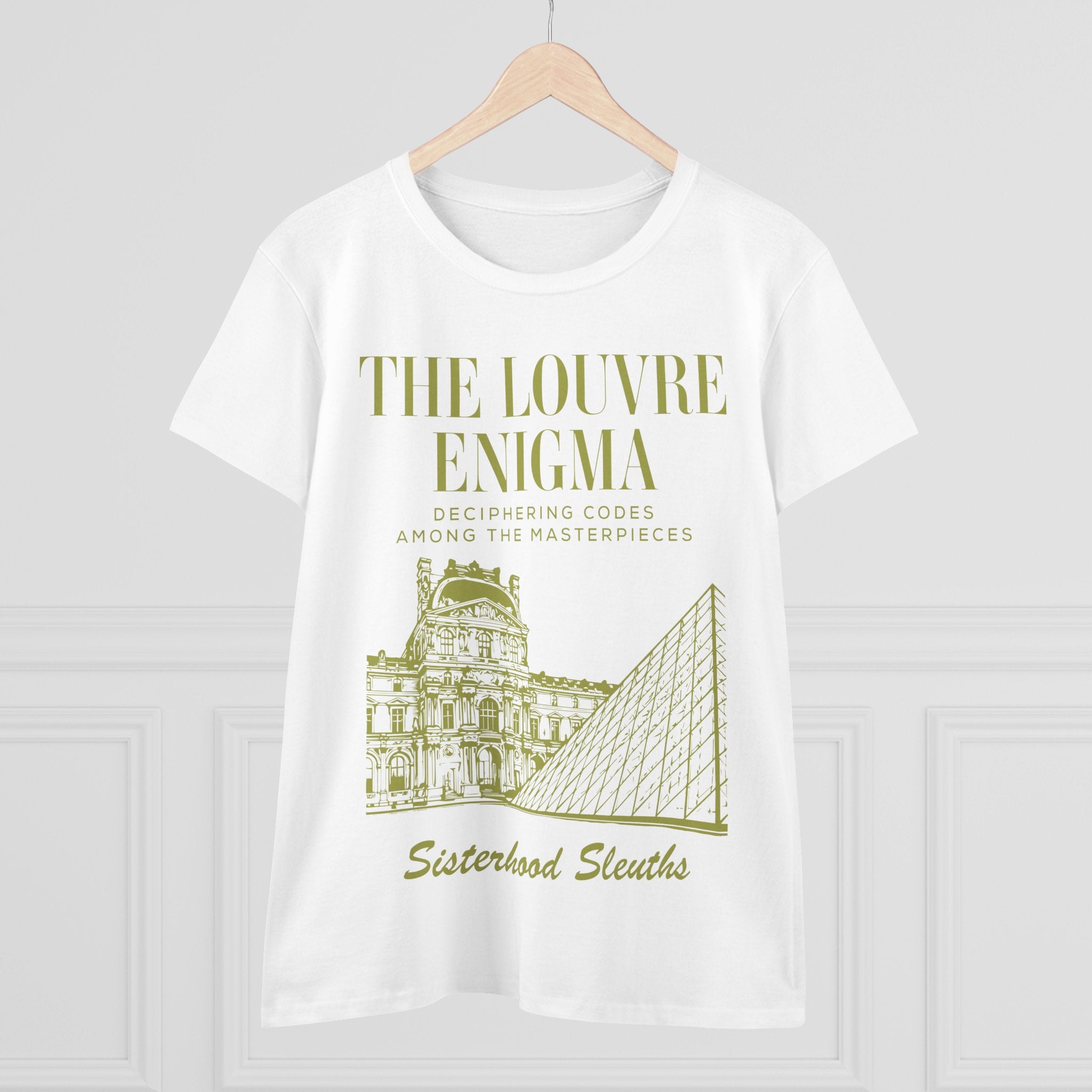The Louvre Enigma Graphic Tee — Sisterhood Sleuths Museum Puzzle T‑Shirt