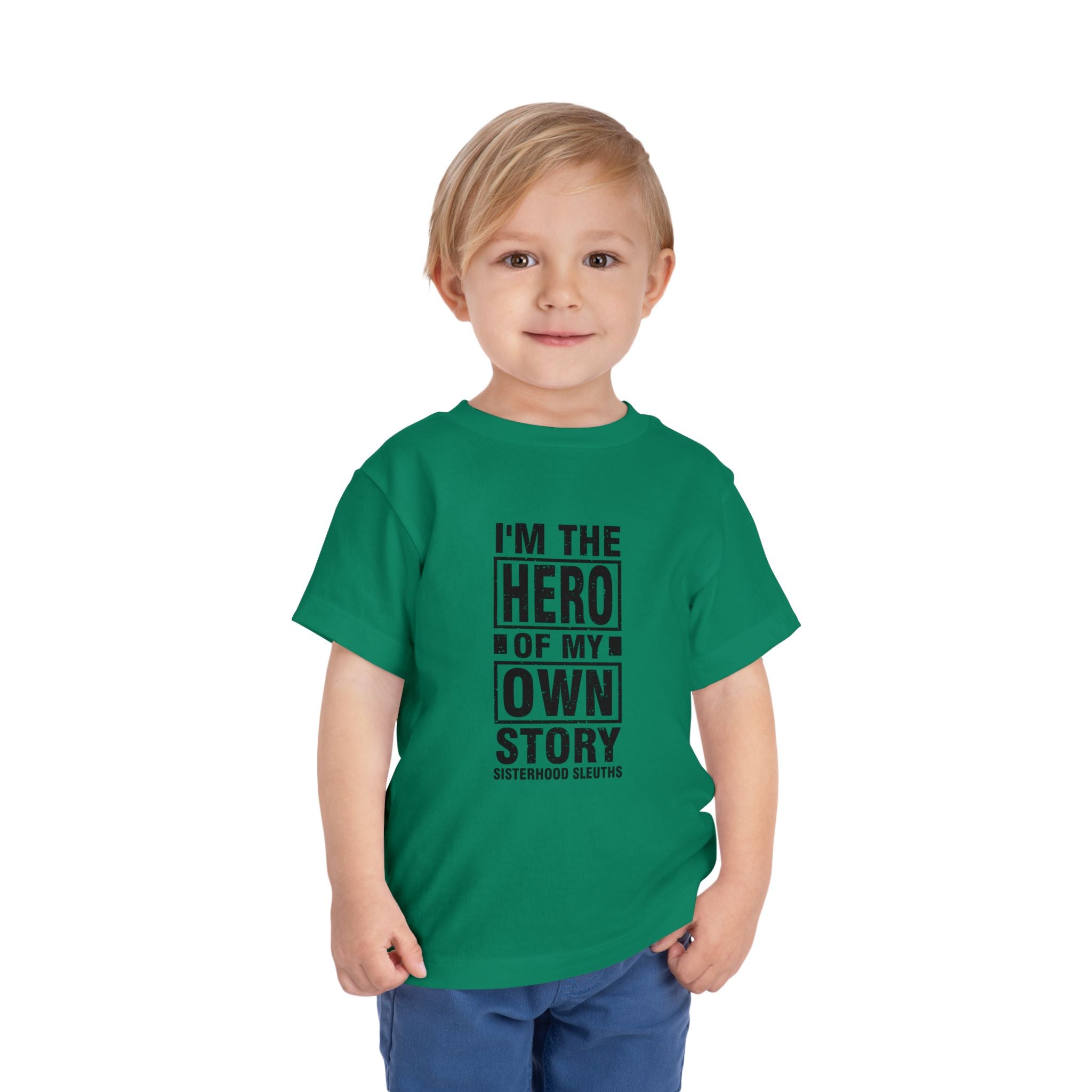 Toddler Tee — "I'm the Hero of My Own Story" Graphic Shirt