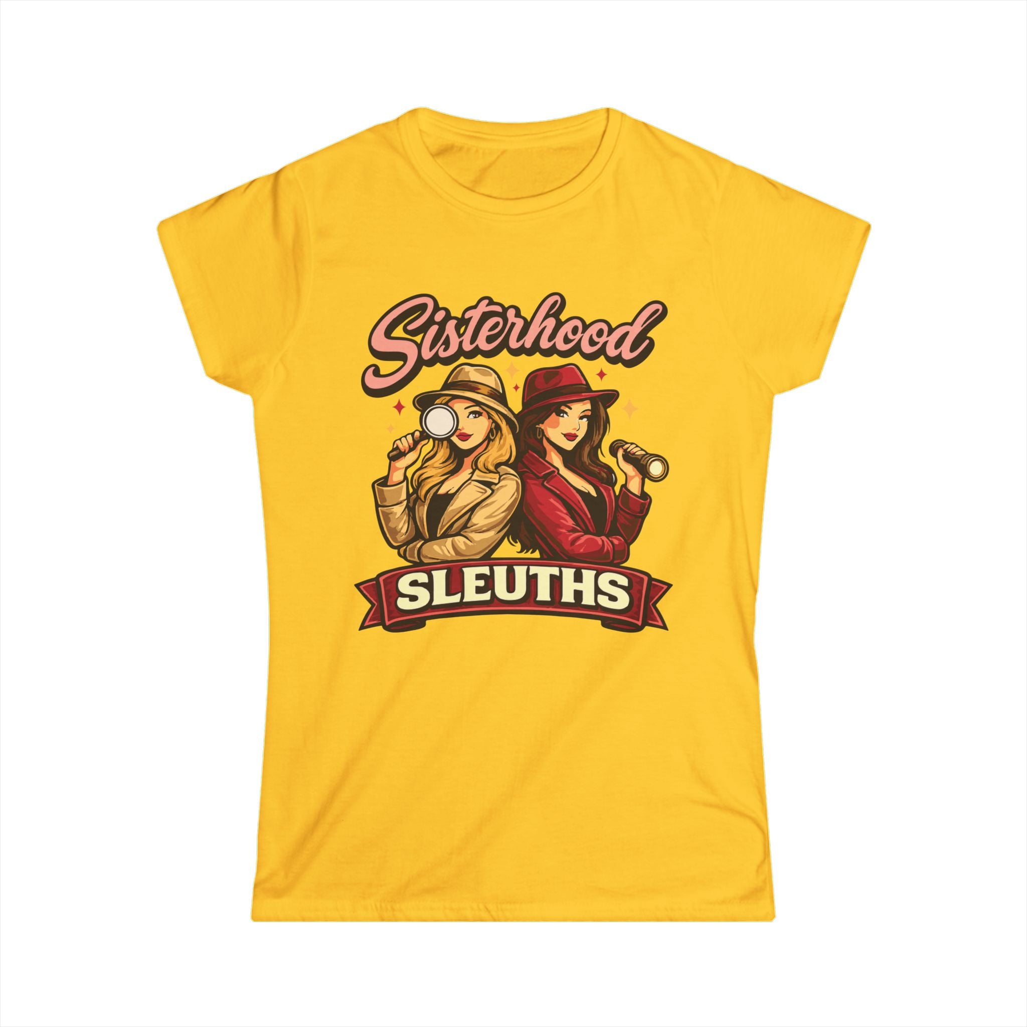 Sisterhood Sleuths Tee — Women’s Mystery Detective Graphic Shirt