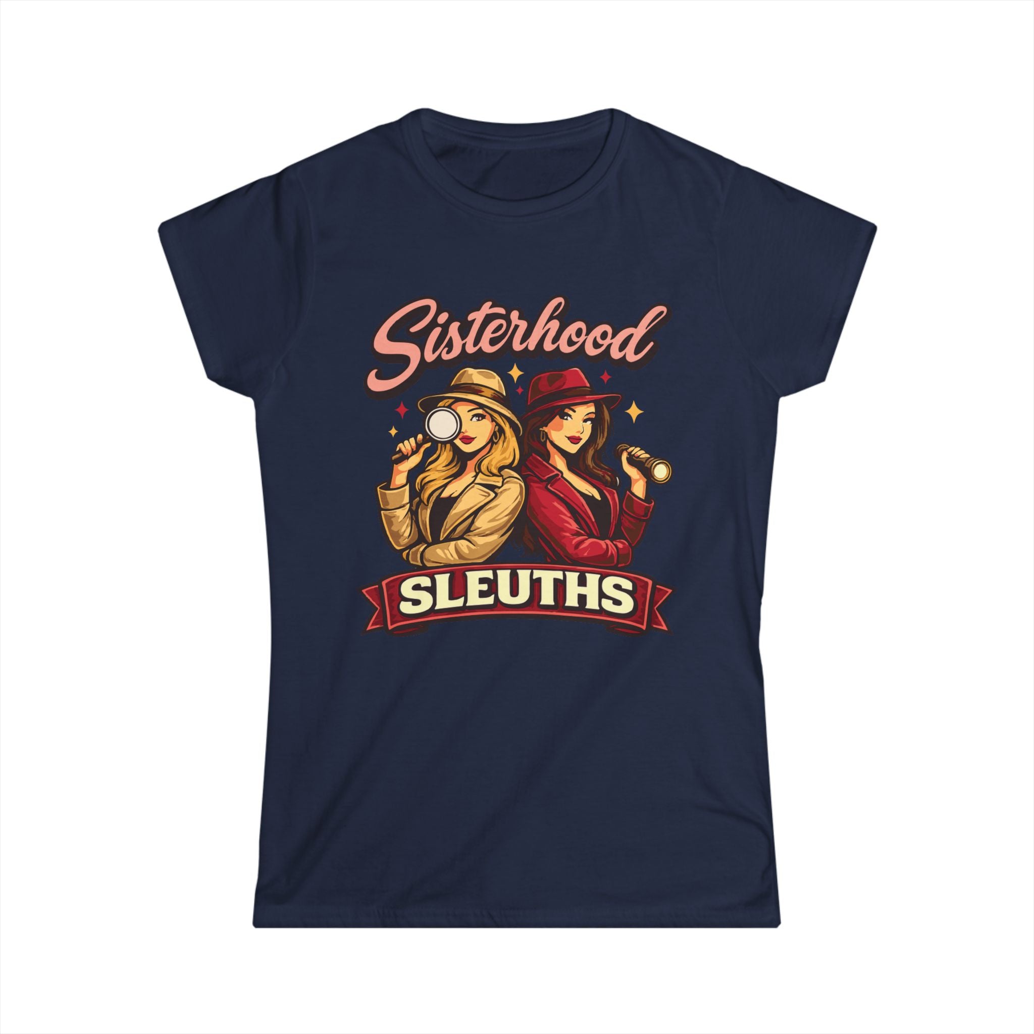 Sisterhood Sleuths Tee — Women’s Mystery Detective Graphic Shirt