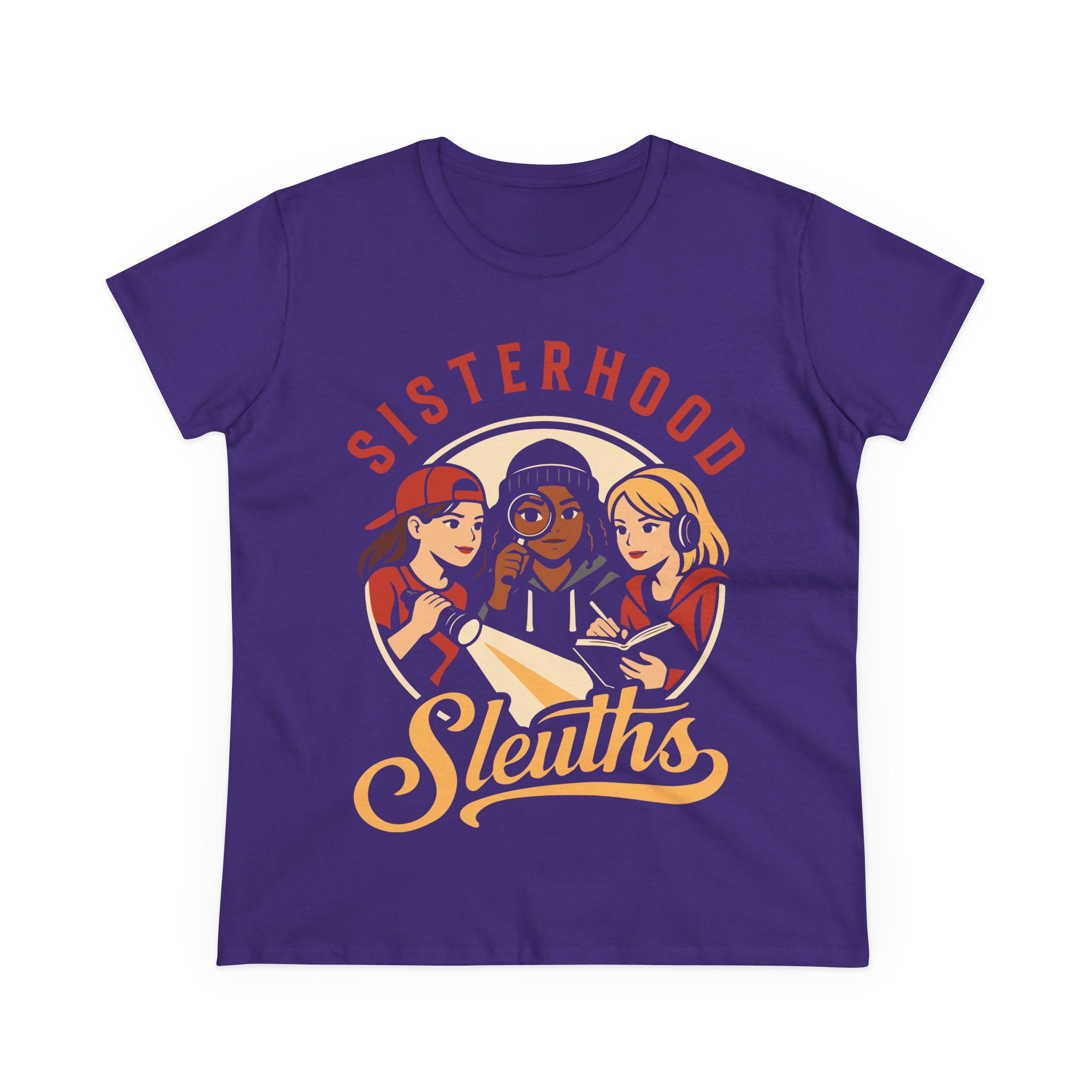 Sisterhood Sleuths Women's Tee — Mystery Book Club Graphic Shirt