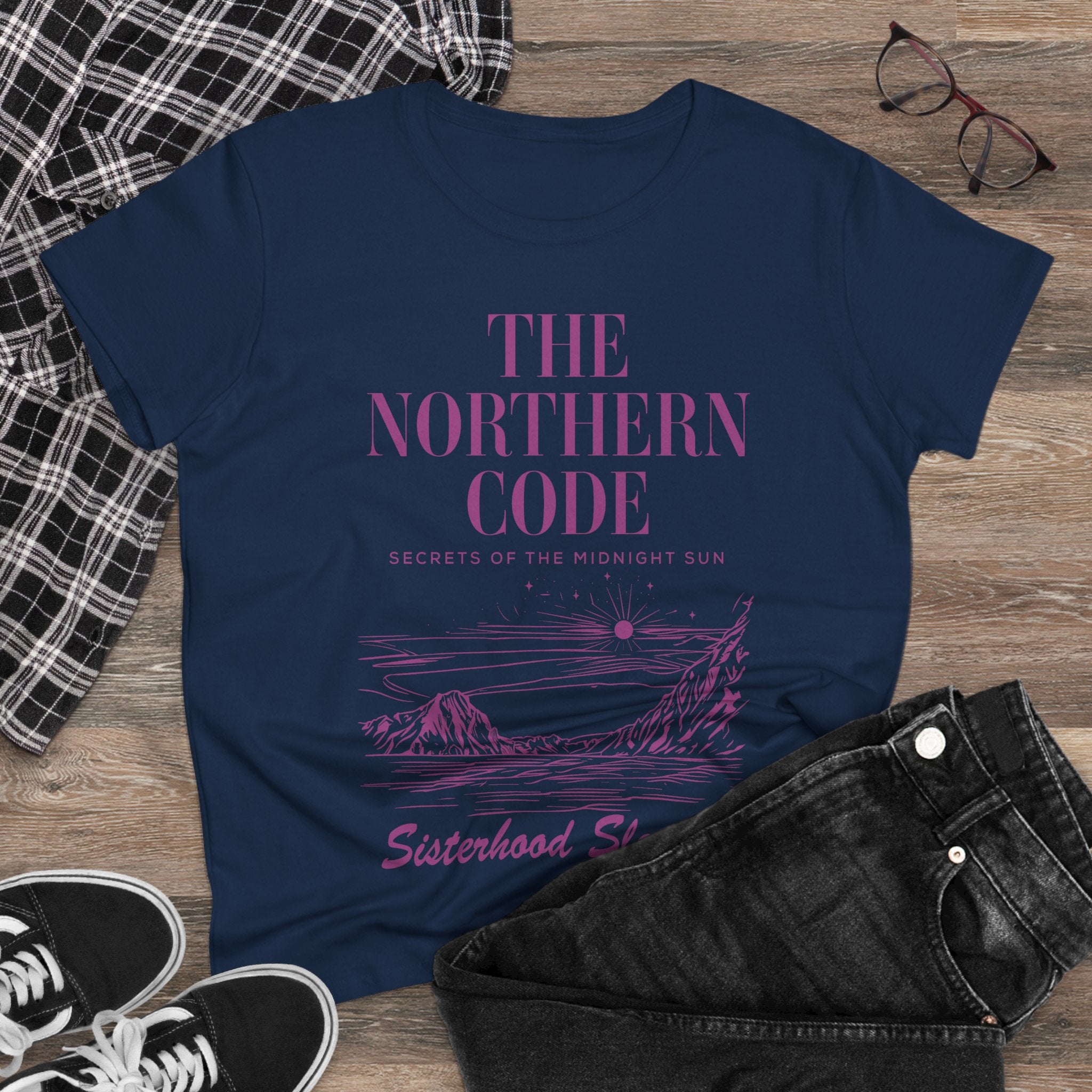 The Northern Code Tee — "Sisterhood Sleuths" Mystery Graphic Shirt