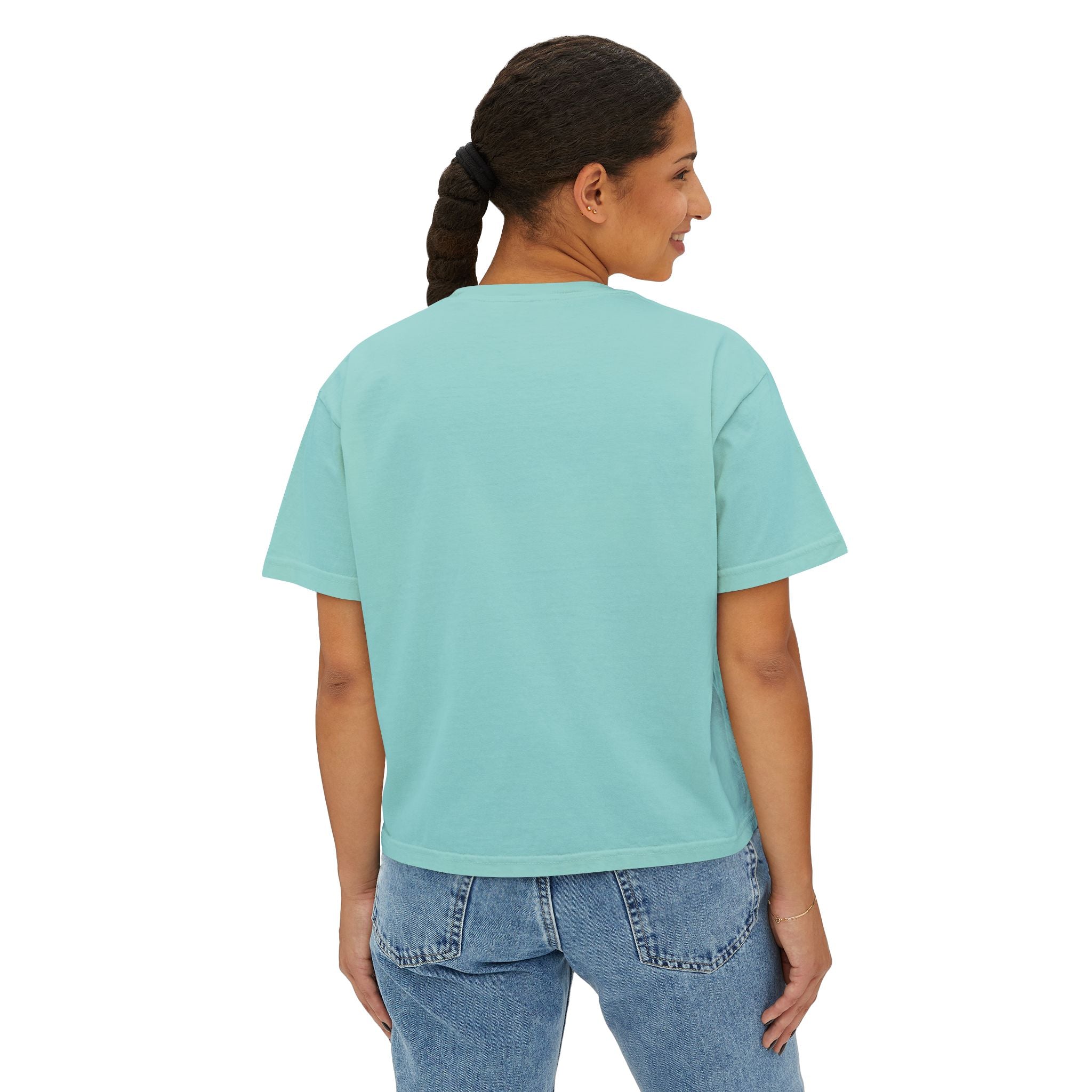 Friendship & Bravery Boxy Tee — "Friendship, Love & Bravery Can Change the World"