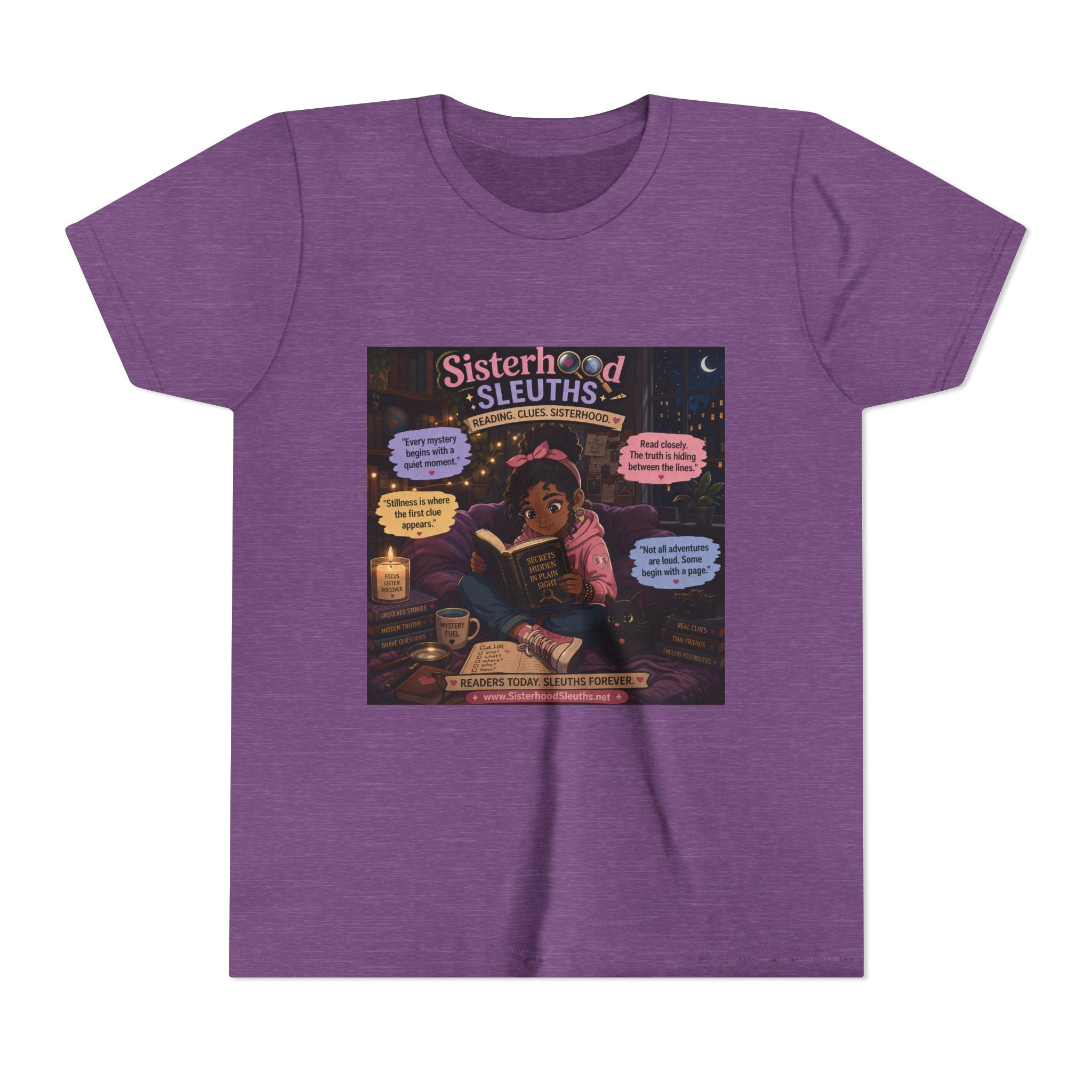 Youth Tee — "Sisterhood of Sleuths" Mystery Book Club