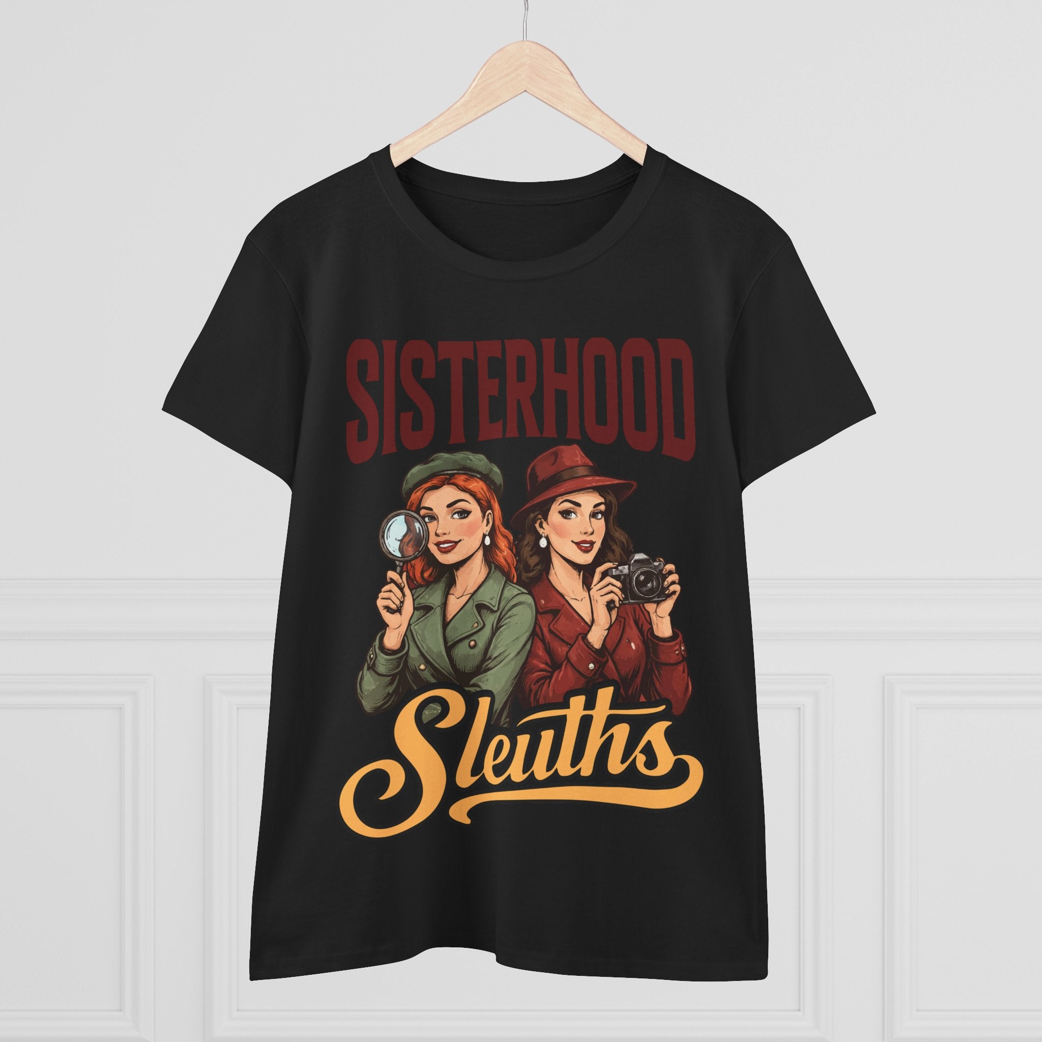 Sisterhood Sleuths Tee — Vintage Women Detectives Graphic T‑Shirt