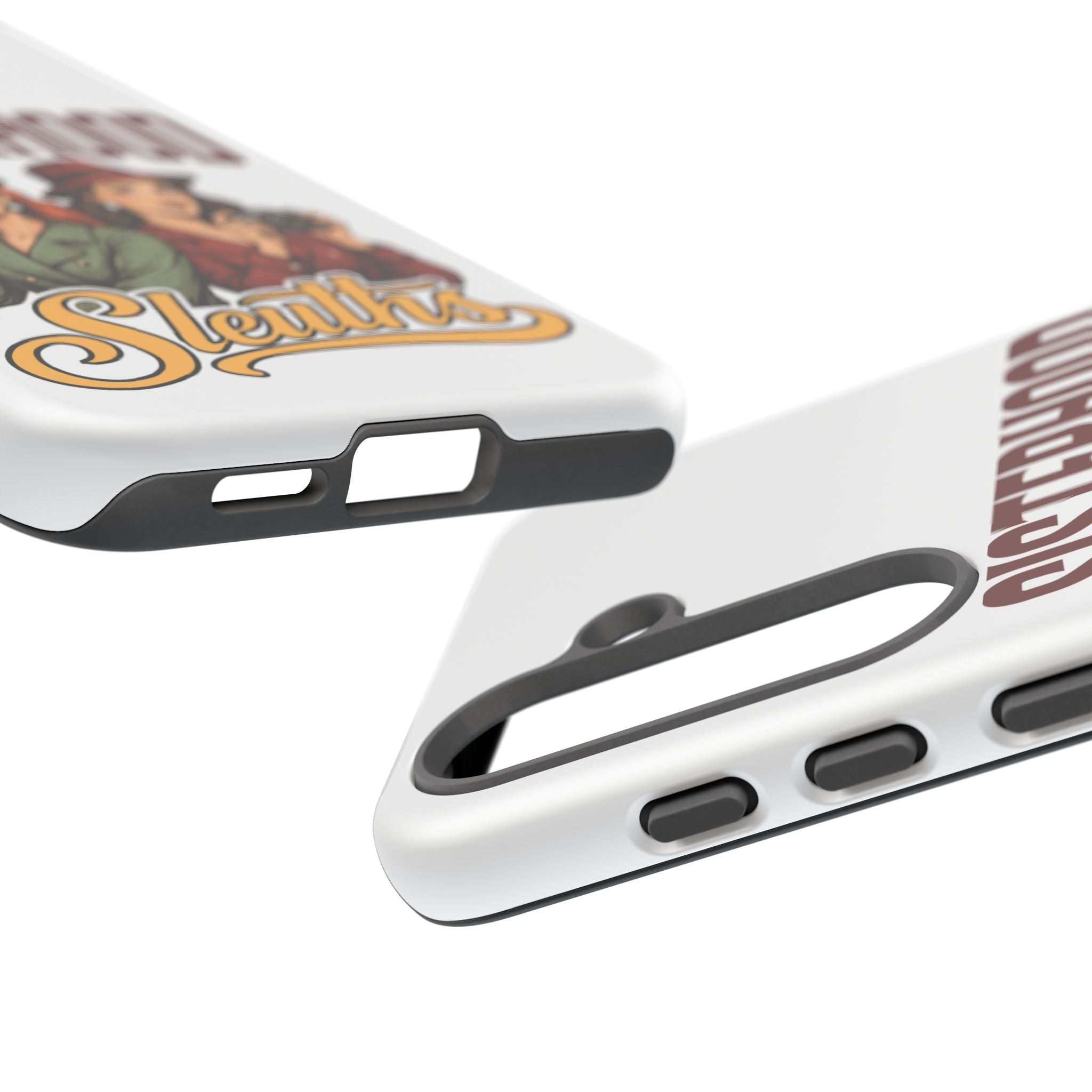 Sisterhood Sleuths Phone Case — Vintage Detective Duo Protective Cover