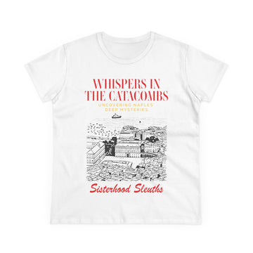 Whispers in the Catacombs Tee — Sisterhood Sleuths Mystery Book Shirt