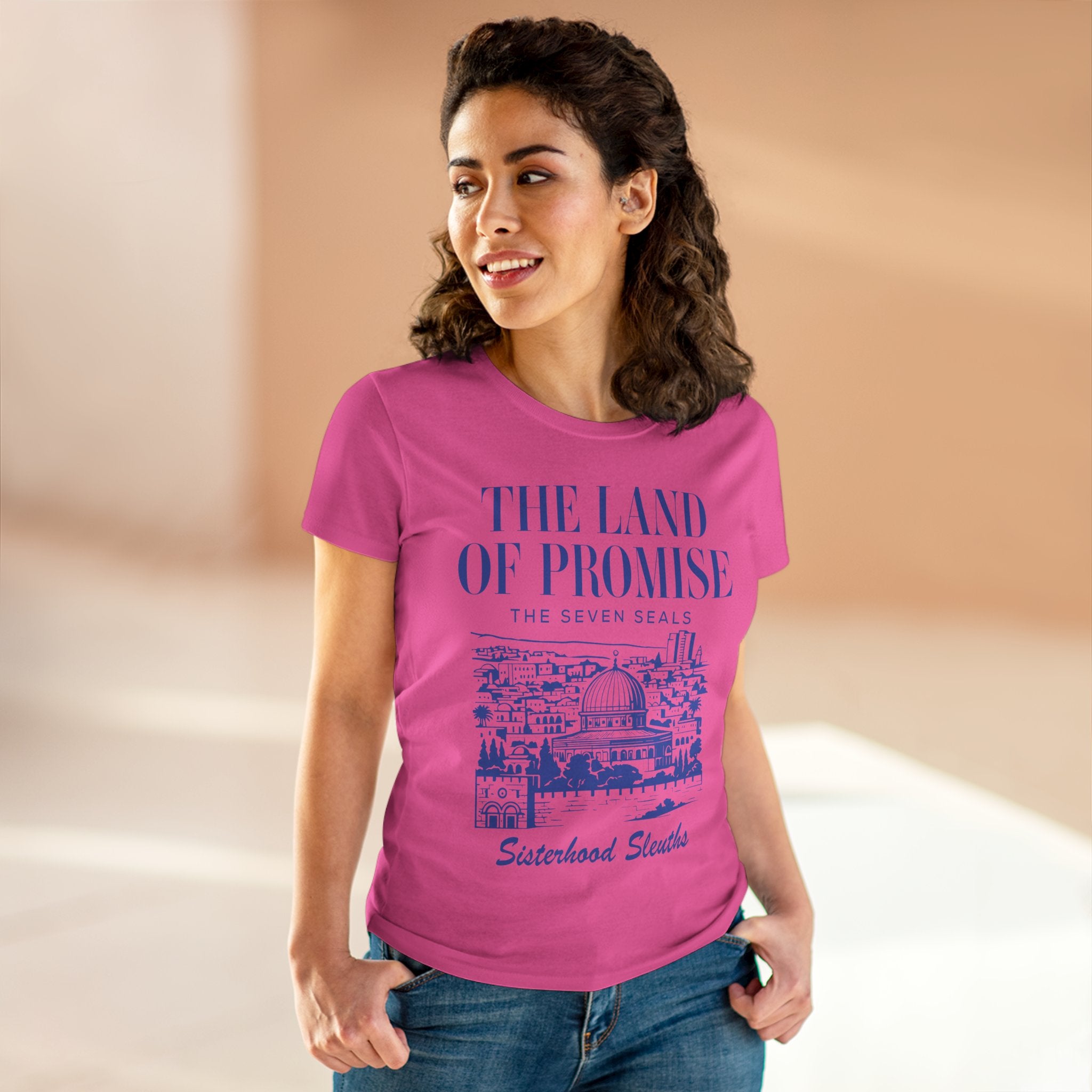 The Land of Promise Tee — "The Seven Seals" Sisterhood Sleuths Graphic Shirt