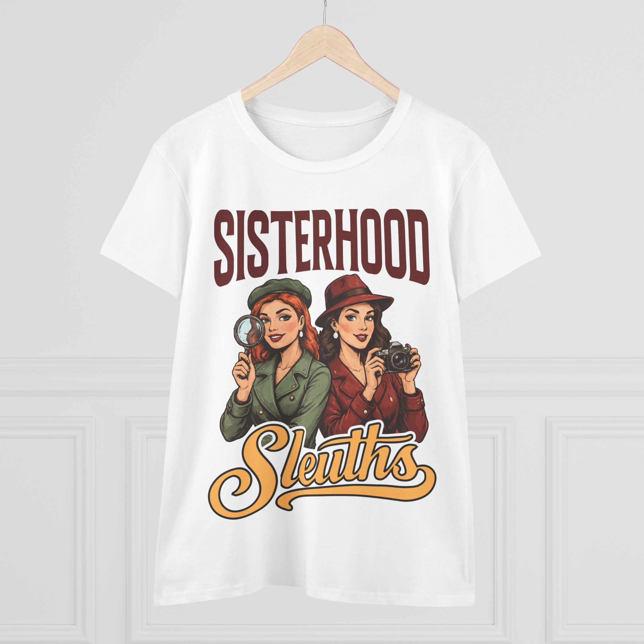 Sisterhood Sleuths Tee — Vintage Women Detectives Graphic T‑Shirt
