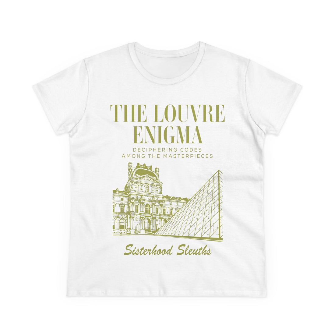 The Louvre Enigma Graphic Tee — Sisterhood Sleuths Museum Puzzle T‑Shirt