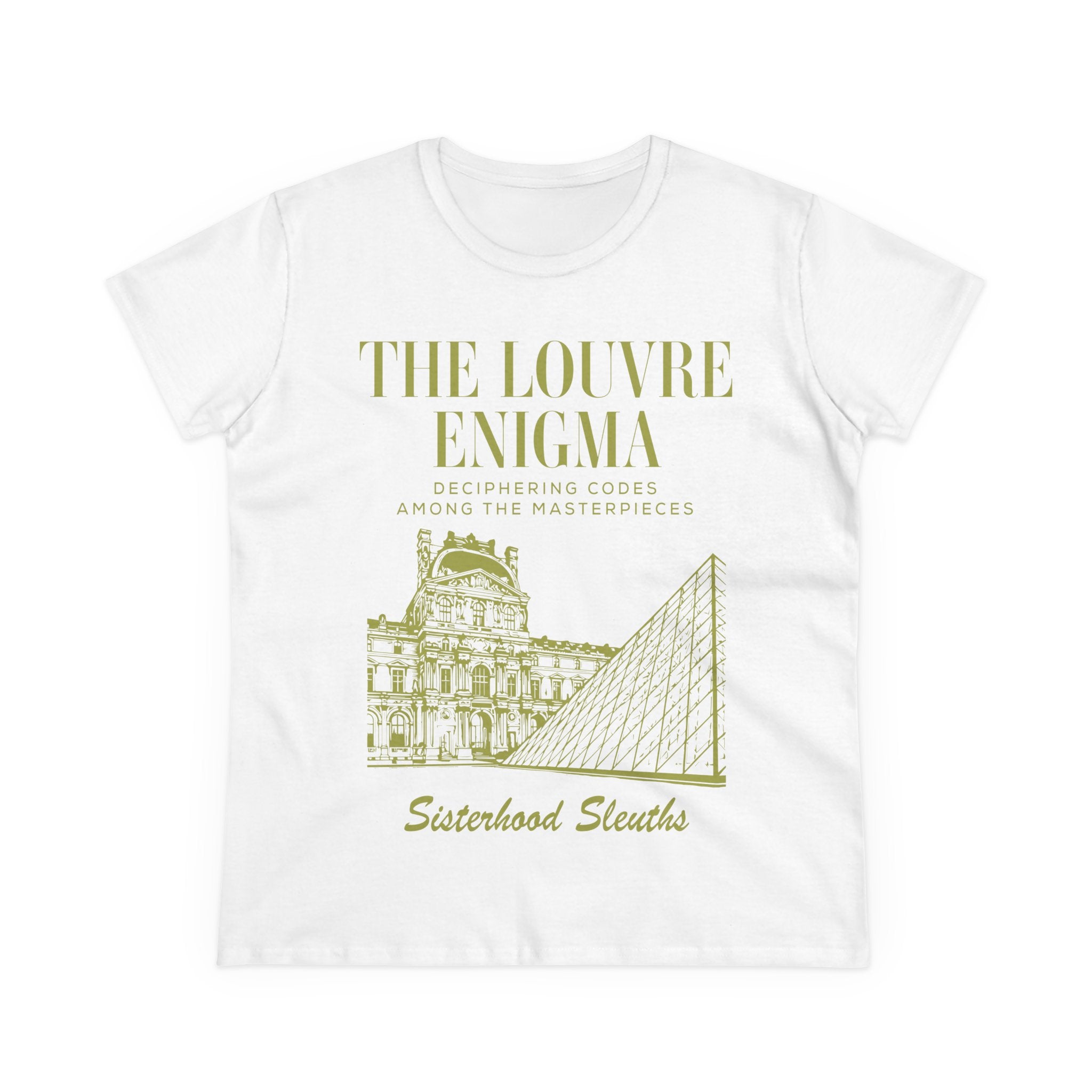 The Louvre Enigma Graphic Tee — Sisterhood Sleuths Museum Puzzle T‑Shirt