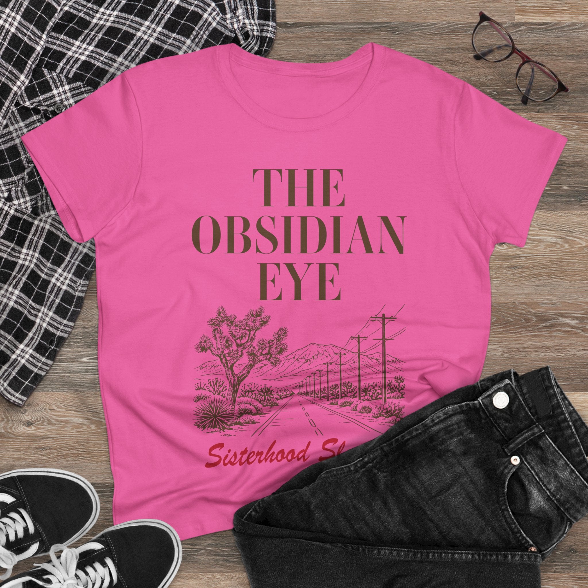 The Obsidian Eye Tee — Sisterhood Sleuths Vintage Desert Mystery T-Shirt
