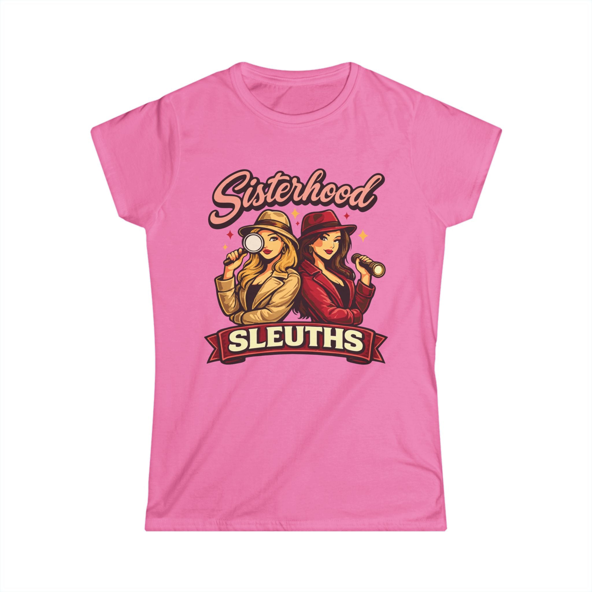 Sisterhood Sleuths Tee — Women’s Mystery Detective Graphic Shirt