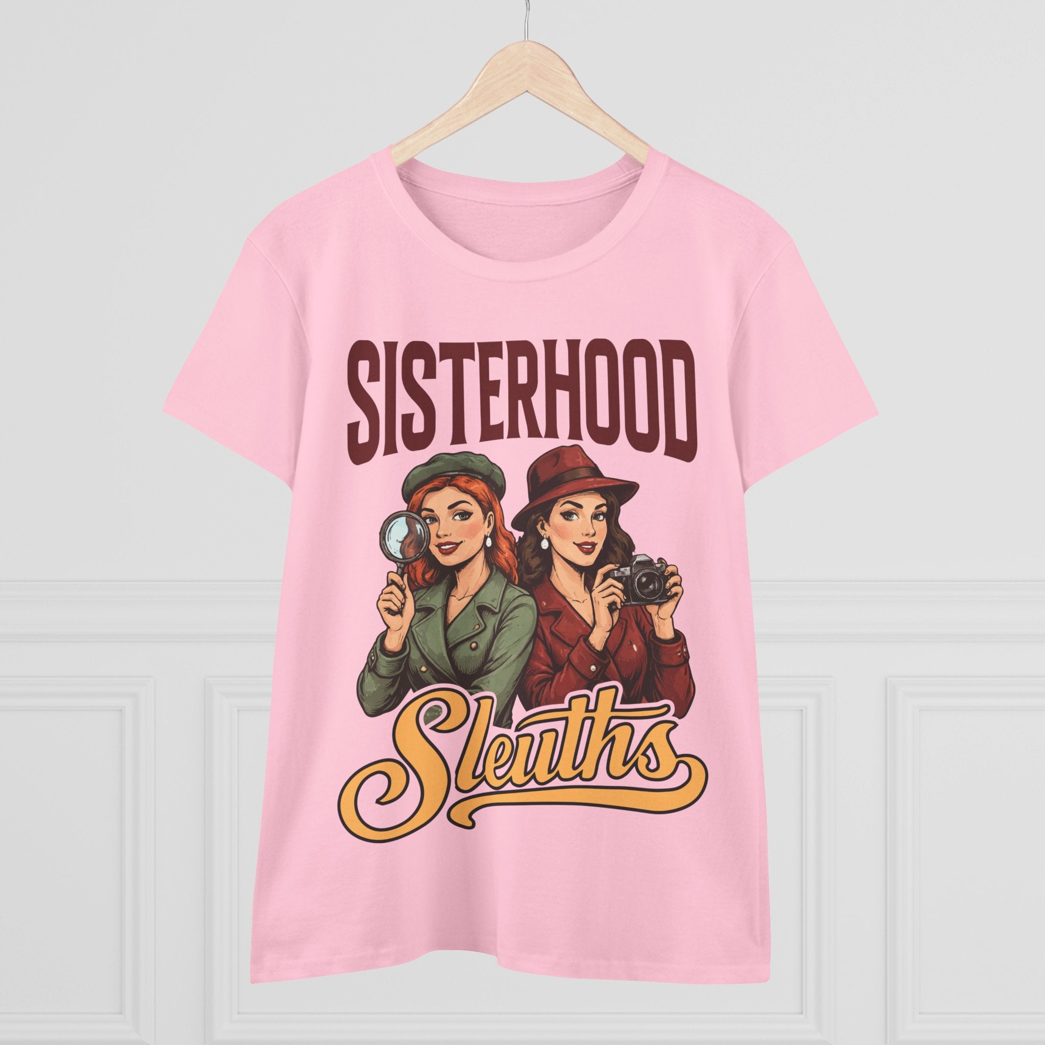 Sisterhood Sleuths Tee — Vintage Women Detectives Graphic T‑Shirt