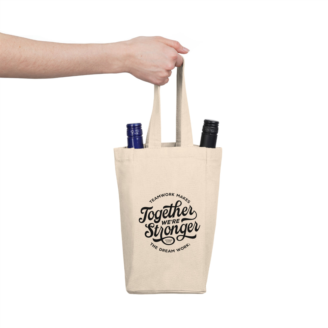 Double Wine Tote Bag, Wine Gift Bag, Wine Carrier