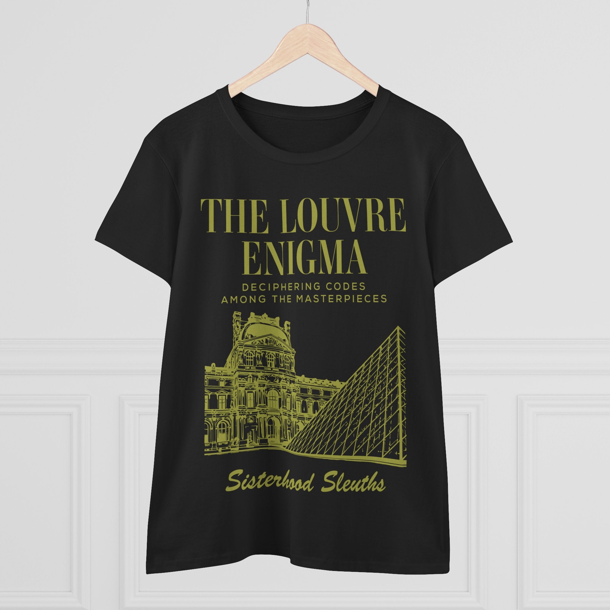 The Louvre Enigma Graphic Tee — Sisterhood Sleuths Museum Puzzle T‑Shirt
