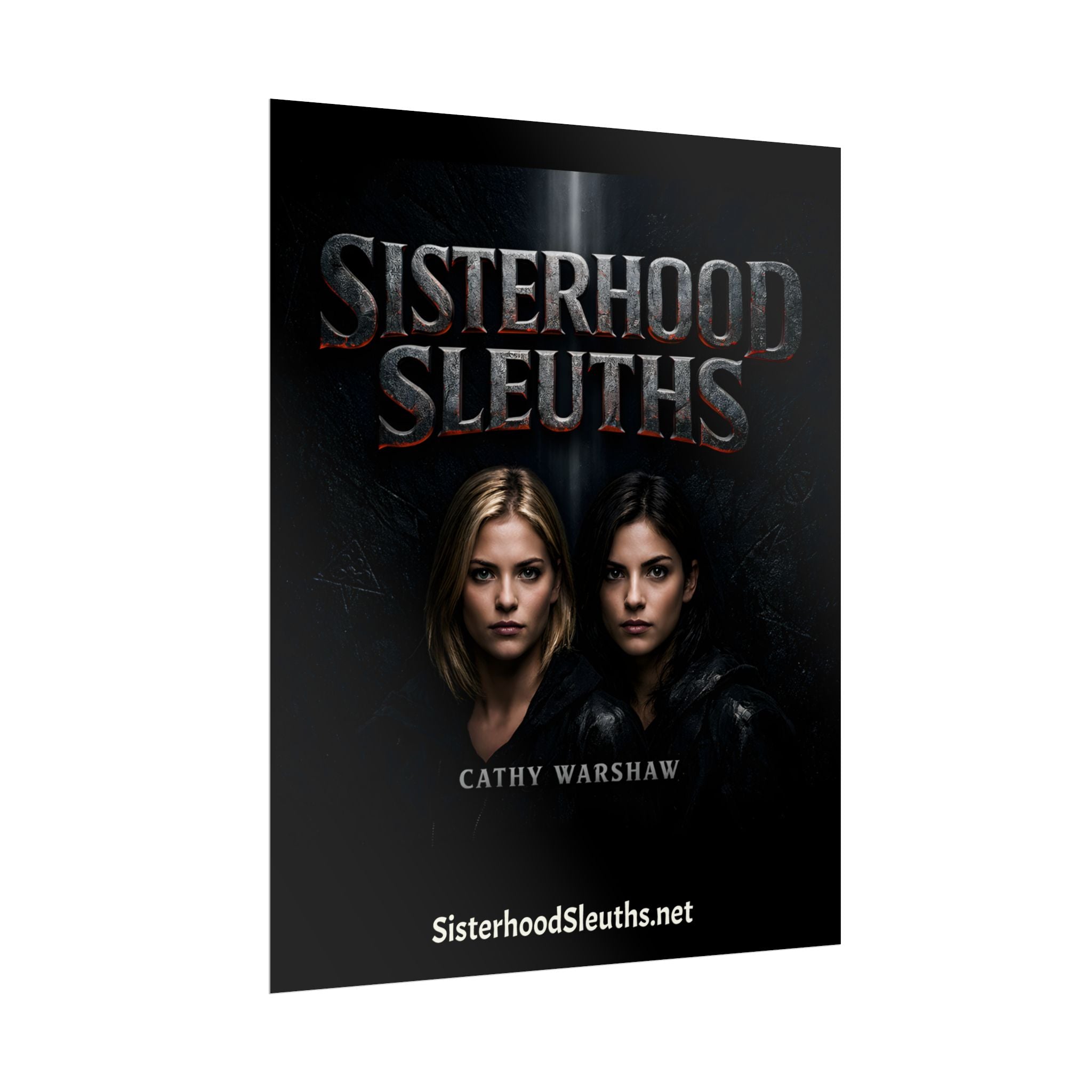 "Sisterhood Sleuths" Action Adventure Book Poster