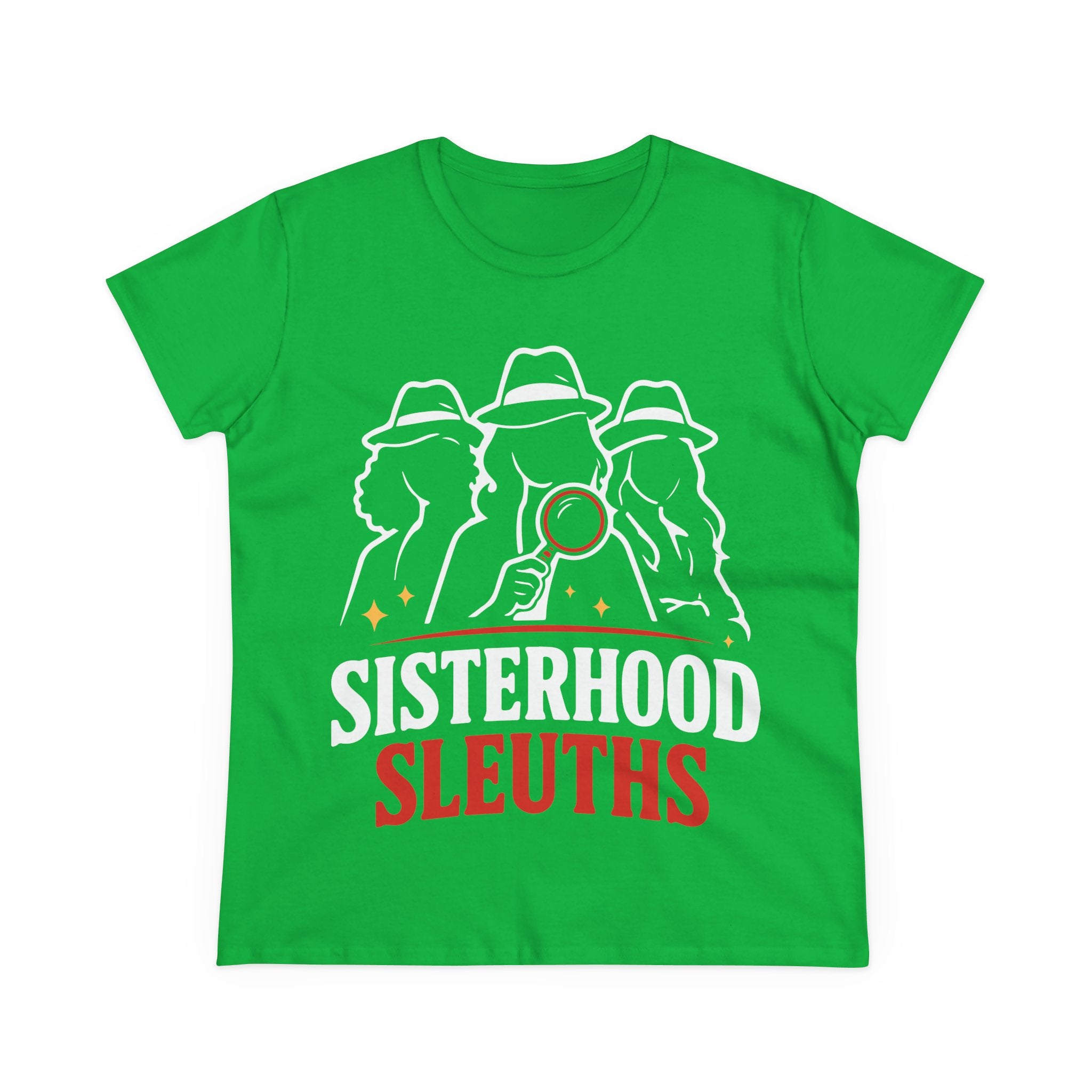 Sisterhood Sleuths Women's Tee - Detective Squad Graphic T-Shirt