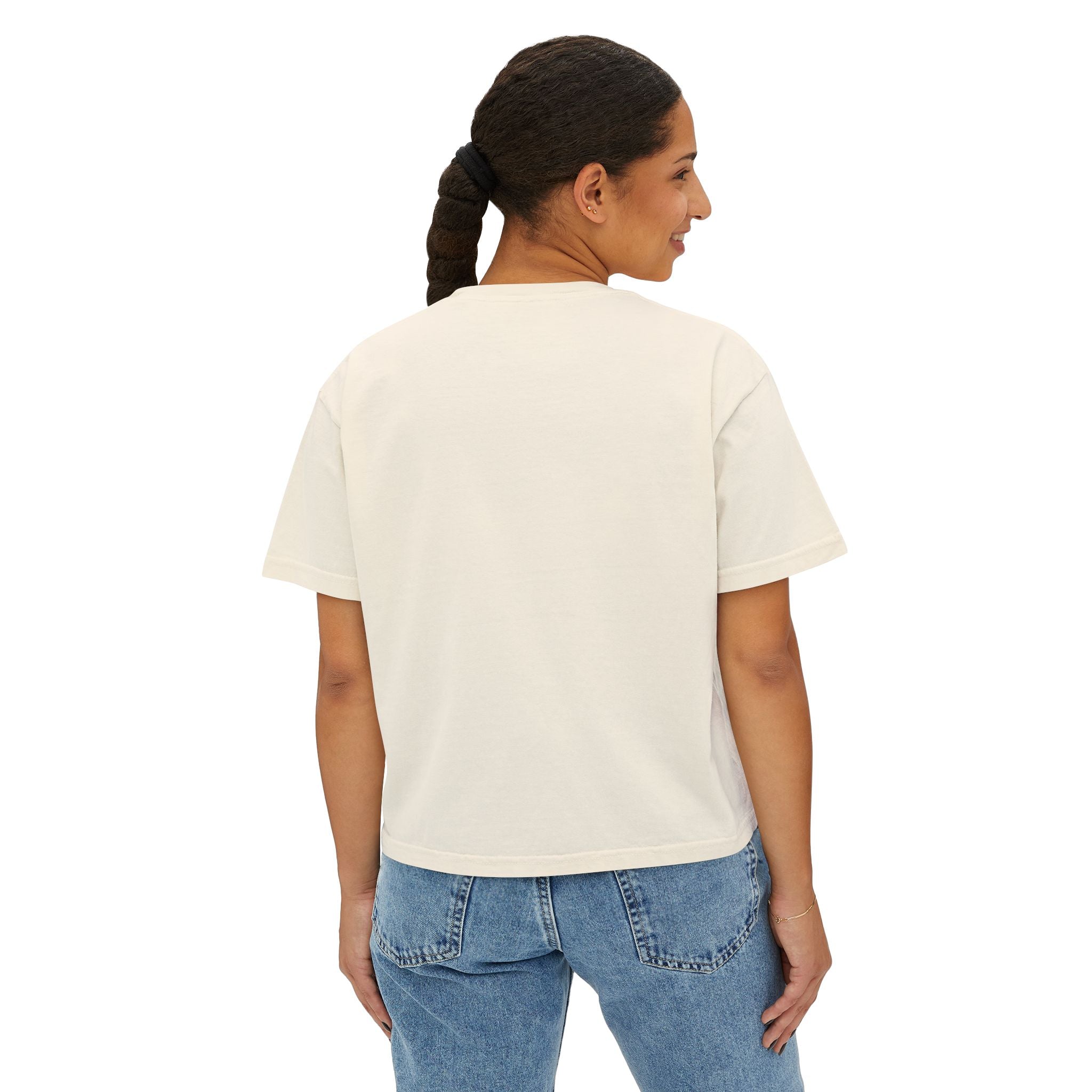Friendship & Bravery Boxy Tee — "Friendship, Love & Bravery Can Change the World"