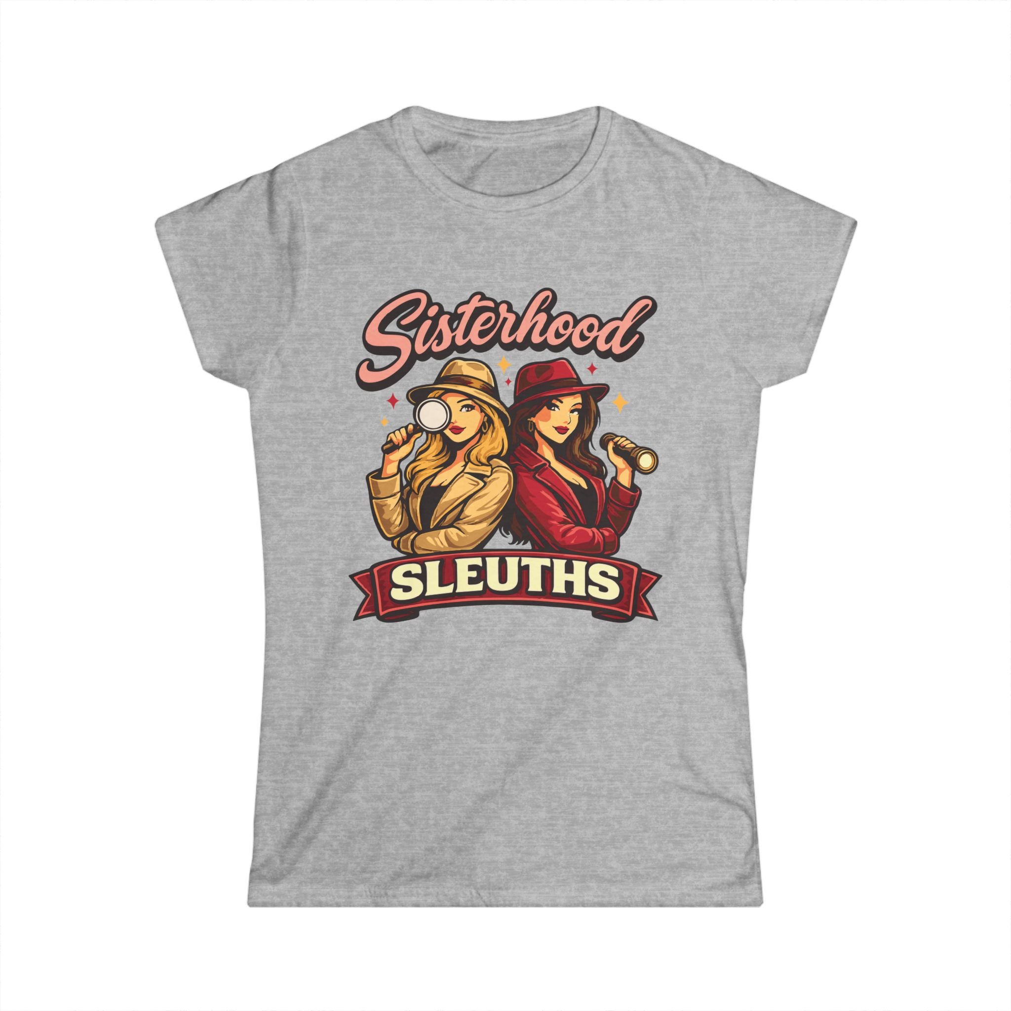 Sisterhood Sleuths Tee — Women’s Mystery Detective Graphic Shirt